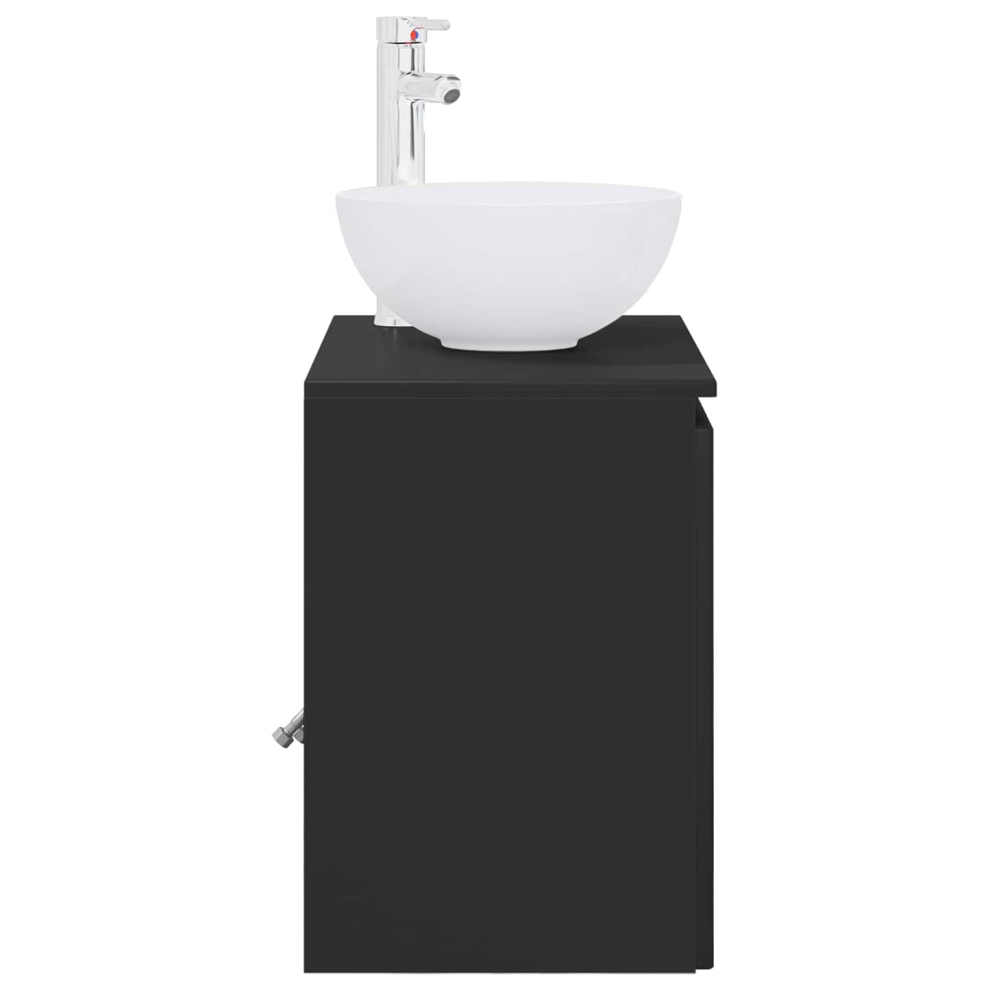 Vegghengt vaskeservant Svart 49,5 x 41 x 64,5 cm Konstruert tre