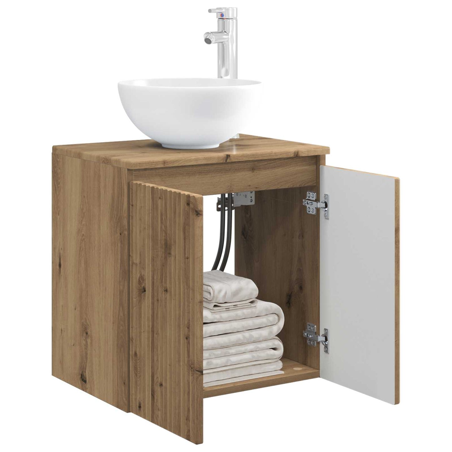 Vegghengt vaskeservant Artisan eik 49,5 x 41 x 64,5 cm