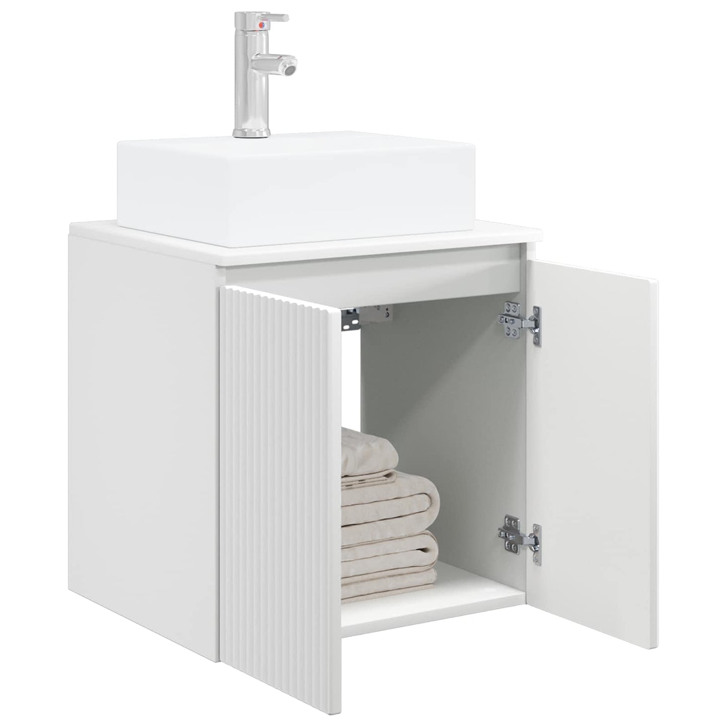 Vegghengt vaskeservant Hvit 49,5 x 41 x 62,5 cm Konstruert tre