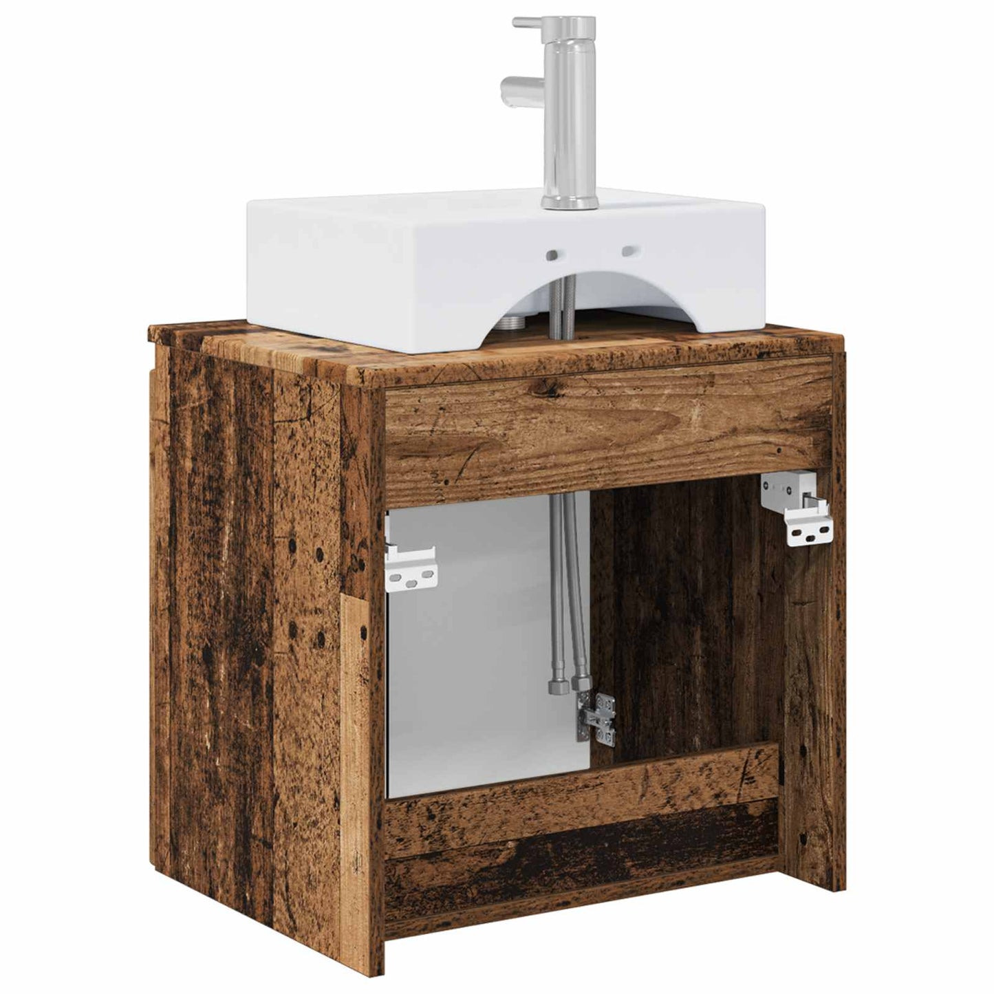 Vegghengt vaskeservant Gammelt tre 49,5 x 41 x 62,5 cm