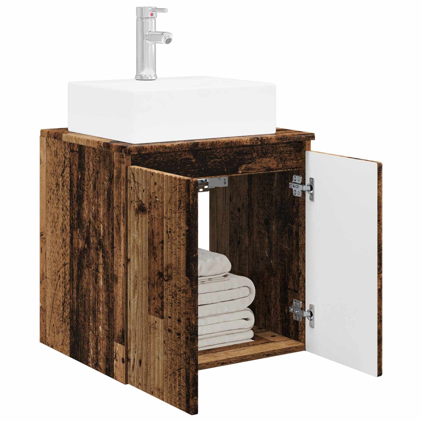 Vegghengt vaskeservant Gammelt tre 49,5 x 41 x 62,5 cm