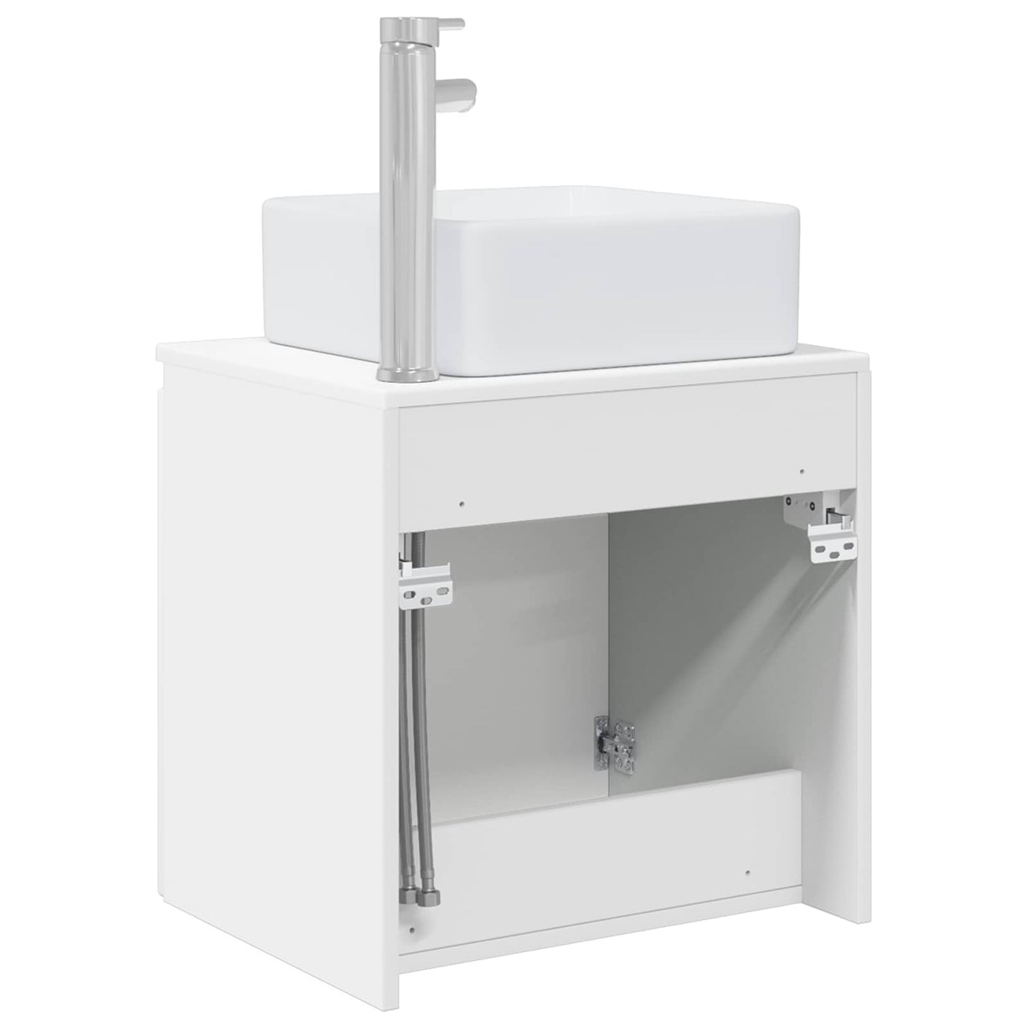 Vegghengt vaskeservant Hvit 53 x 35 x 63 cm Konstruert tre