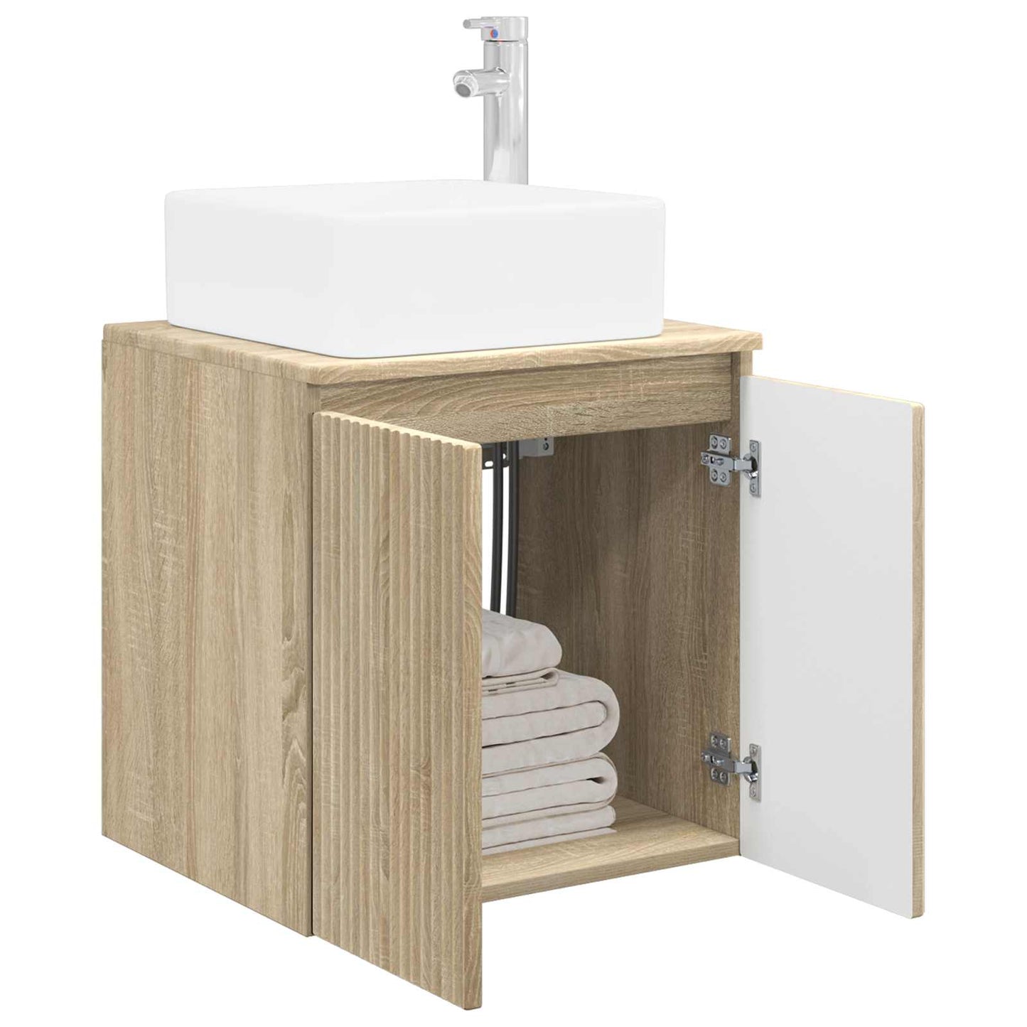 Vegghengt vaskeservant Sonoma eik 53 x 35 x 63 cm