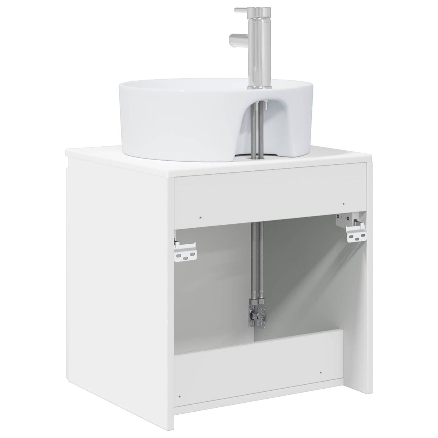 Vegghengt vaskeservant Hvit 49,5 x 44,5 x 65 cm Konstruert tre