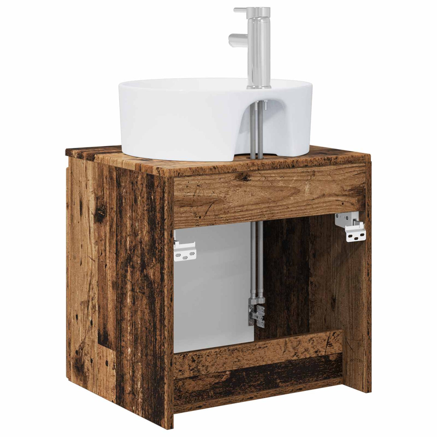 Vegghengt vaskeservant Gammelt tre 49,5 x 44,5 x 65 cm