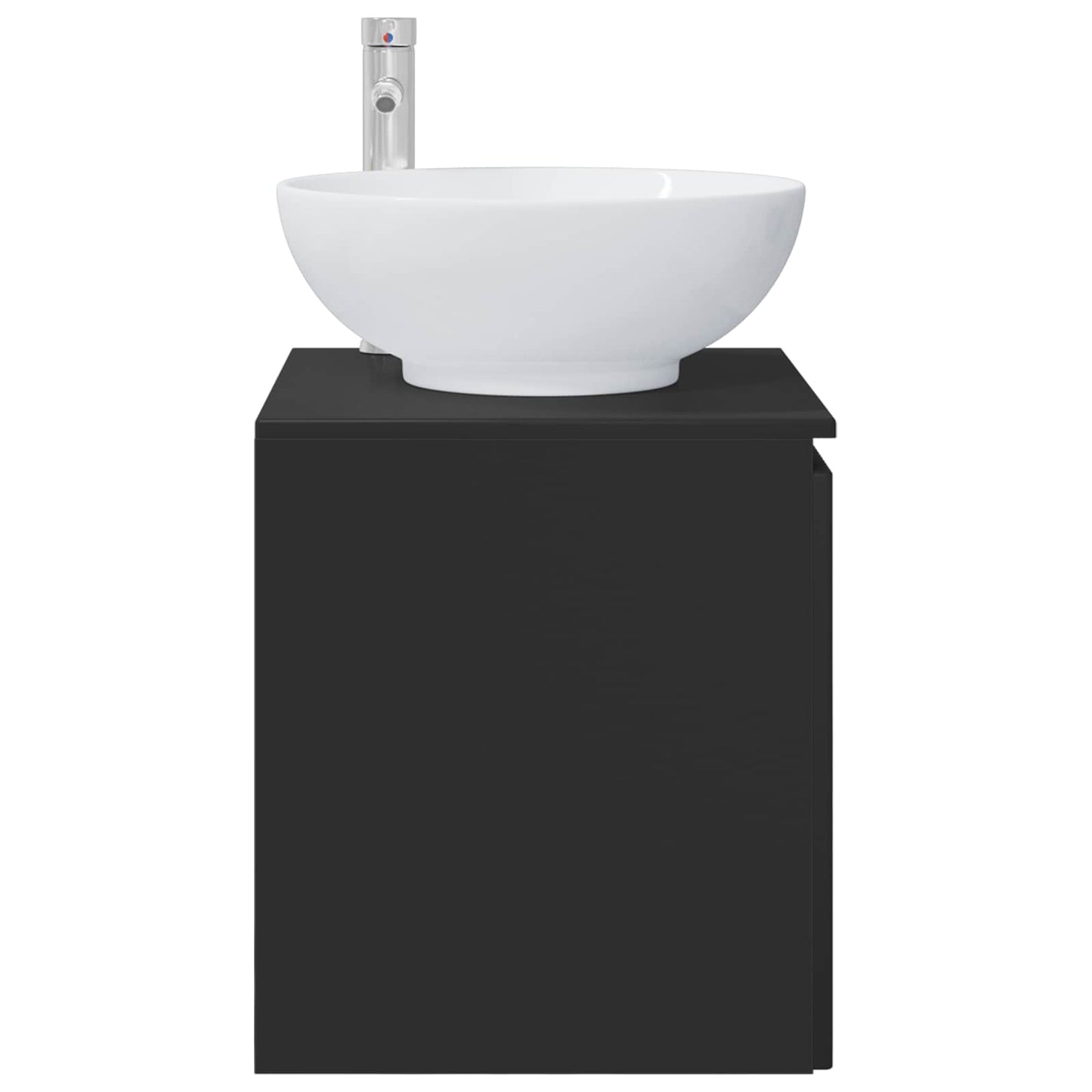 Vegghengt vaskeservant Svart 49,5 x 44,5 x 65 cm Konstruert tre