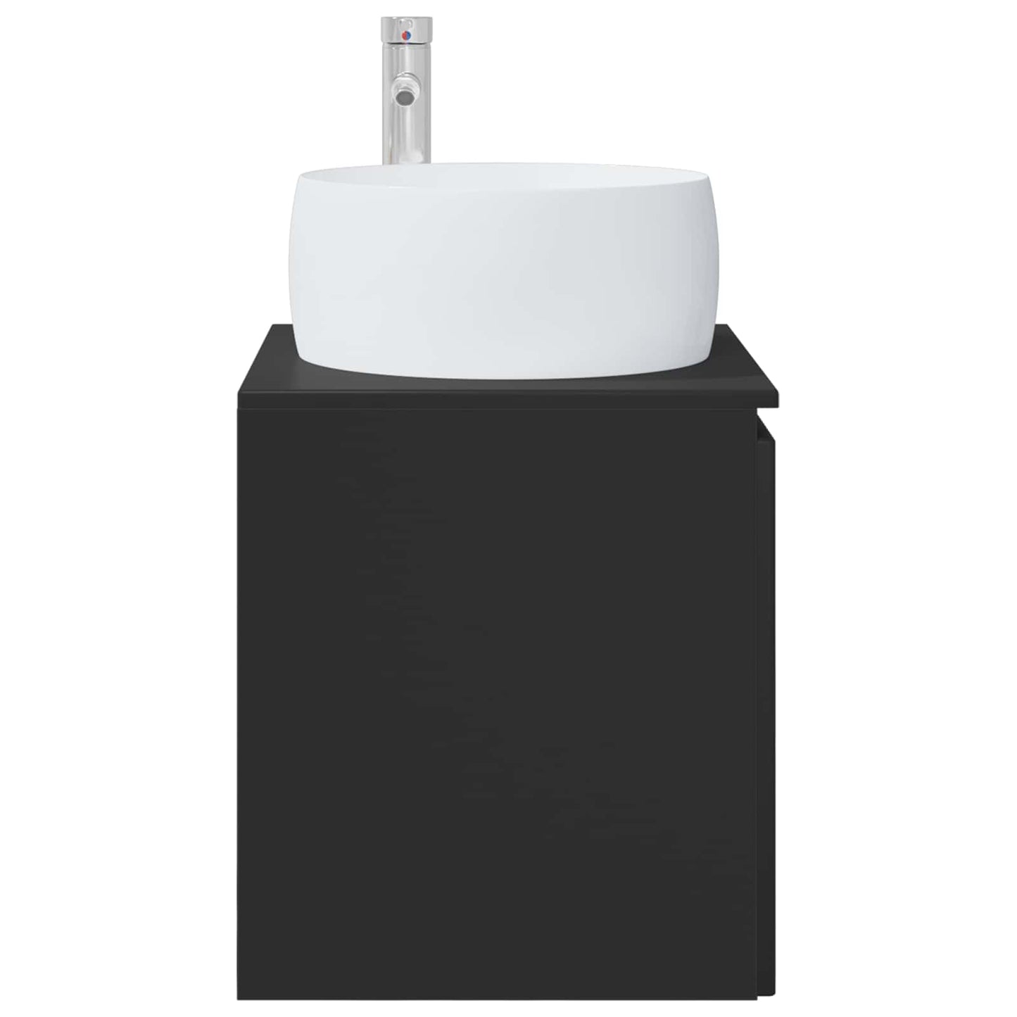 Vegghengt vaskeservant Svart 49,5 x 44,5 x 66 cm Konstruert tre