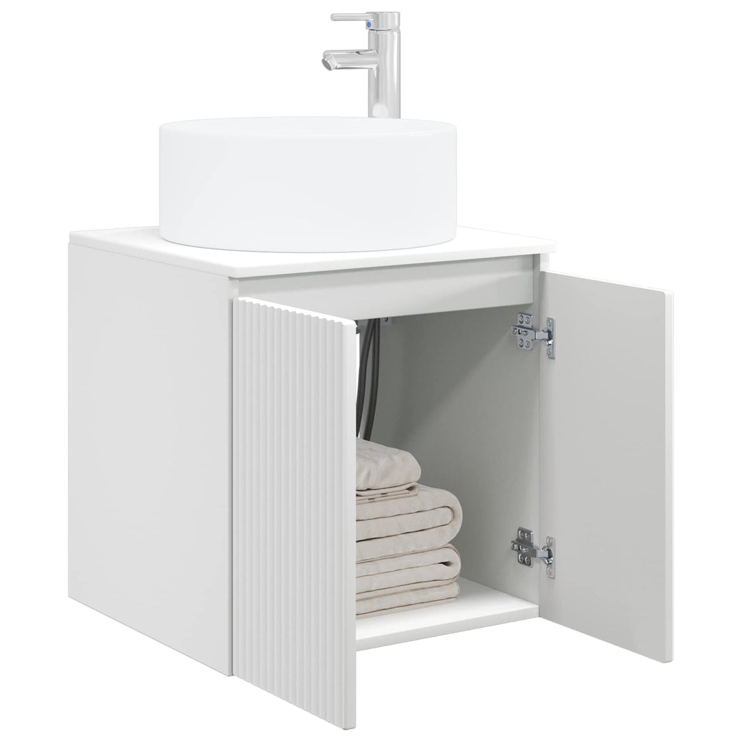 Vegghengt servantkommode Hvit 49,5 x 44,5 x 65,5 cm