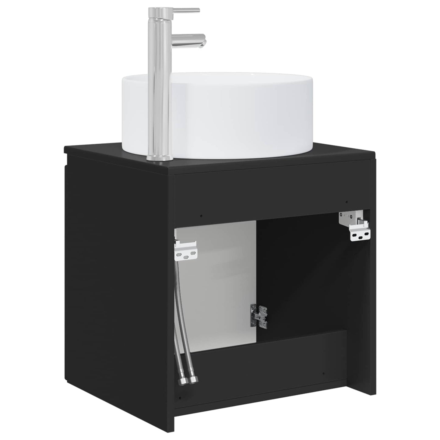 Vegghengt servantkommode Svart 49,5 x 44,5 x 65,5 cm