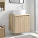 Vegghengt servantkommode Sonoma eik 49,5 x 44,5 x 65,5 cm