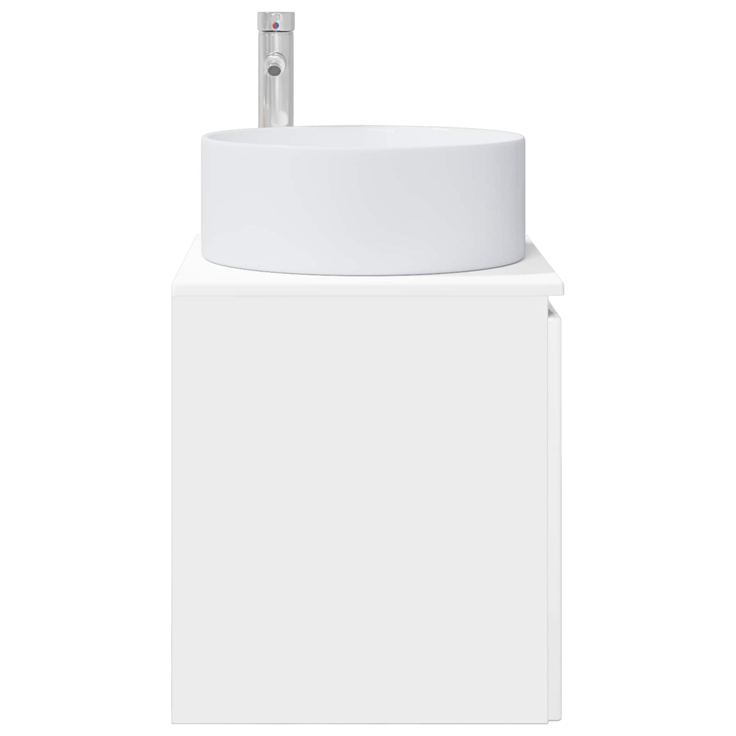 Vegghengt servantkommode Høgglans hvit 49,5 x 44,5 x 65,5 cm