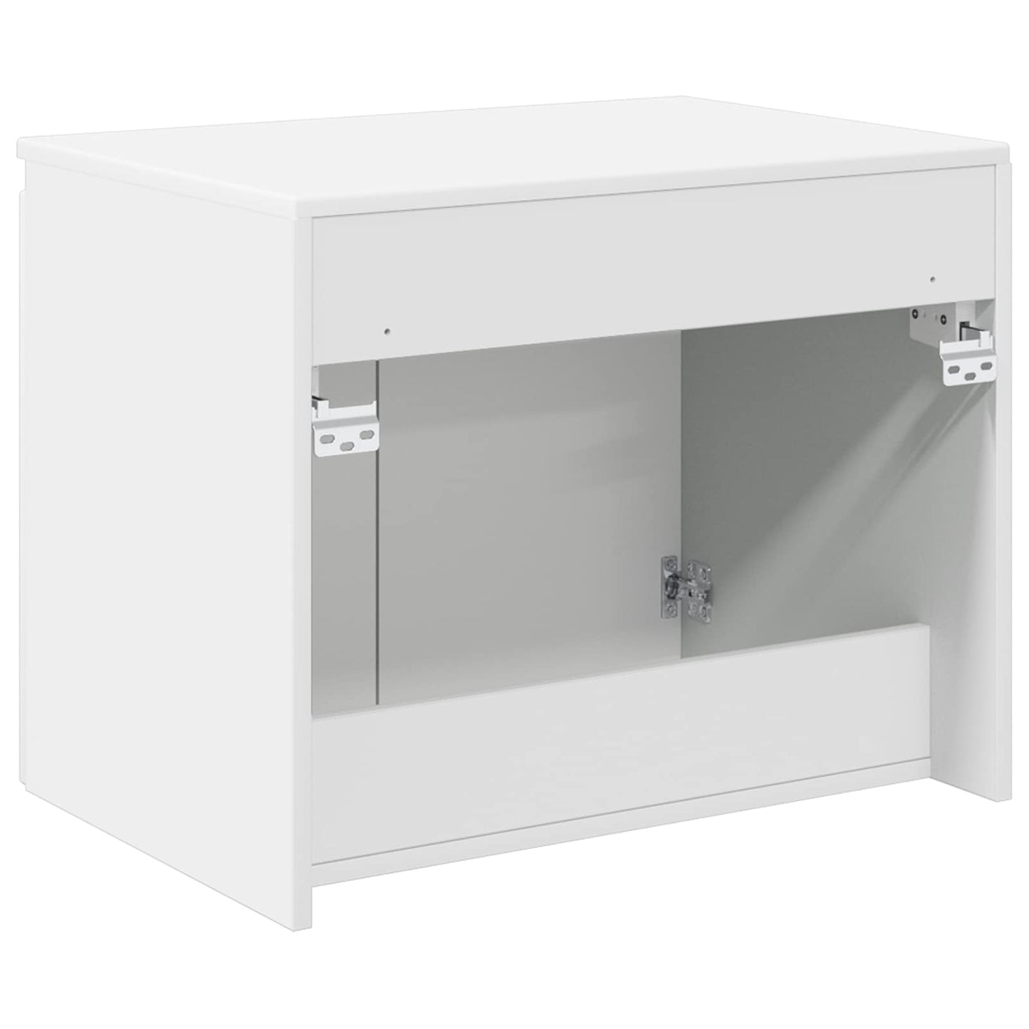 Vegghengt Badskap Hvit 62,5 x 44,5 x 50 cm Konstruert tre