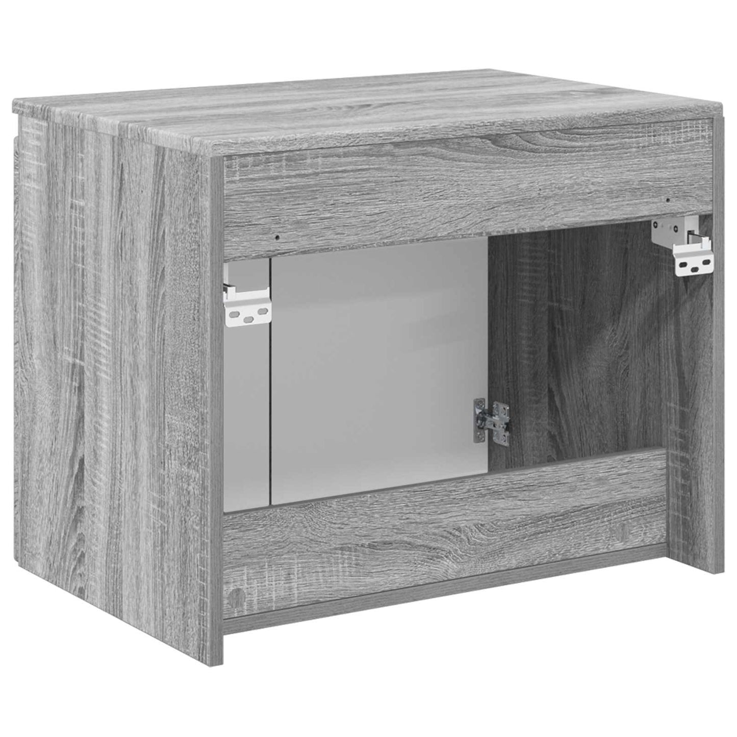 Vegghengt Badskap Grå Sonoma 62,5 x 44,5 x 50 cm Konstruert tre