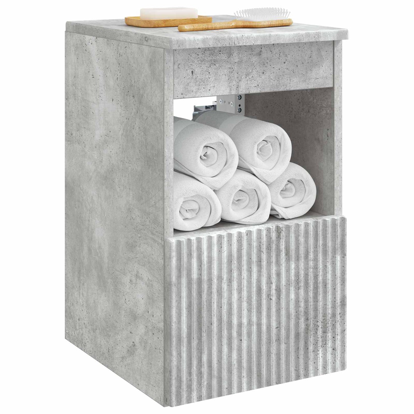 Baderomsskap Betonggrå 30 x 35 x 50 cm Konstruert tre