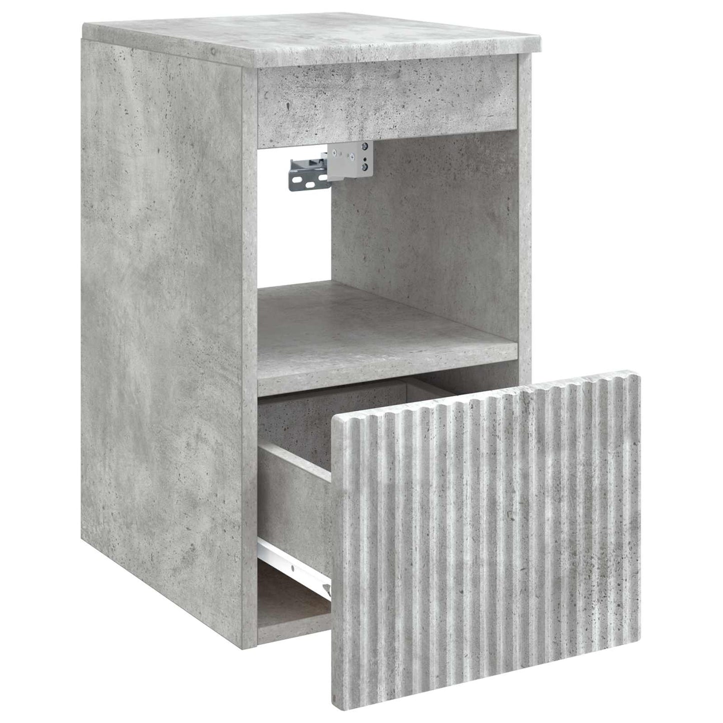 Baderomsskap Betonggrå 30 x 44,5 x 50 cm Konstruert tre