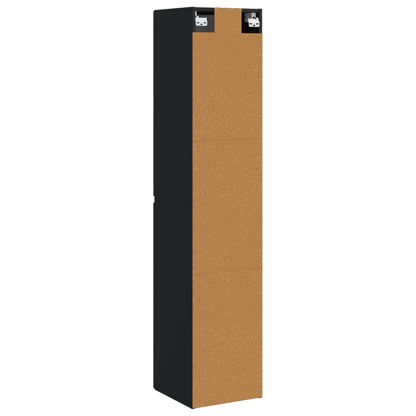 Vegghengt Badskap Svart 33 x 34,5 x 160 cm Konstruert tre