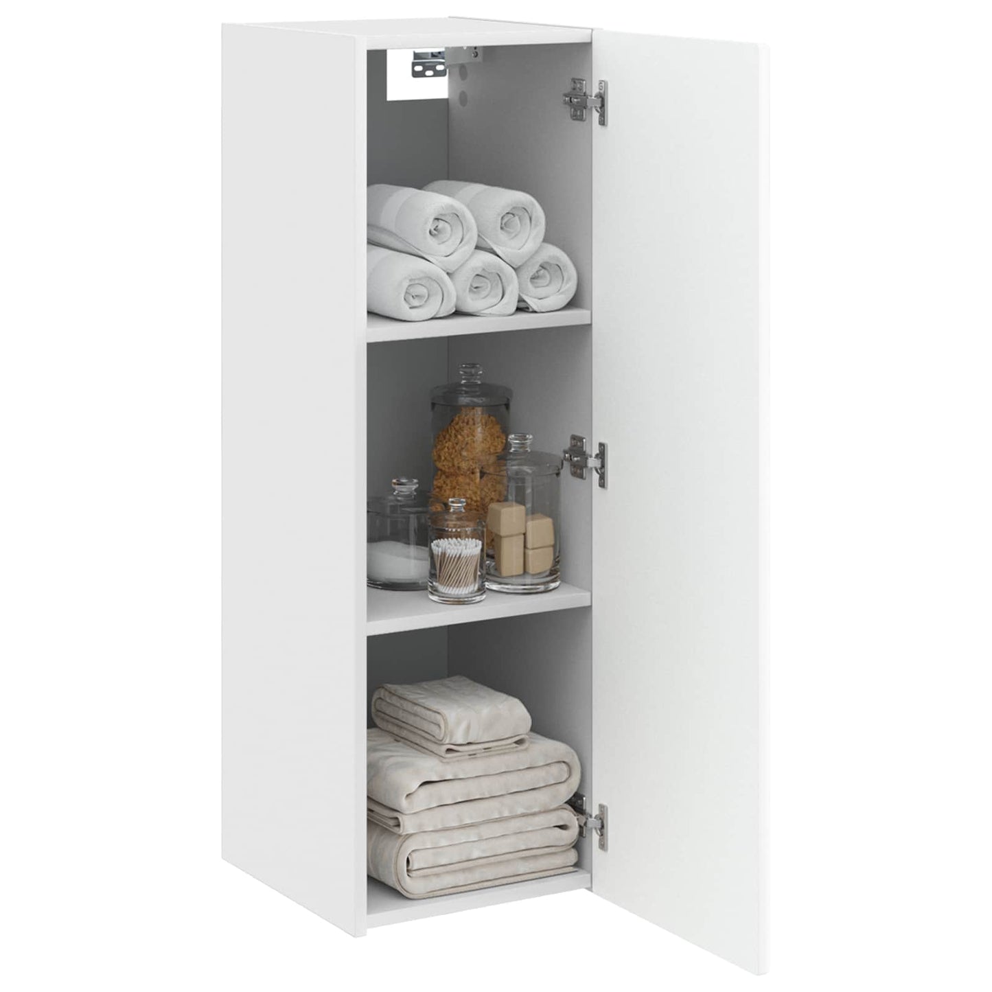 Vegghengt Badskap Hvit 33 x 34,5 x 60 cm Konstruert tre