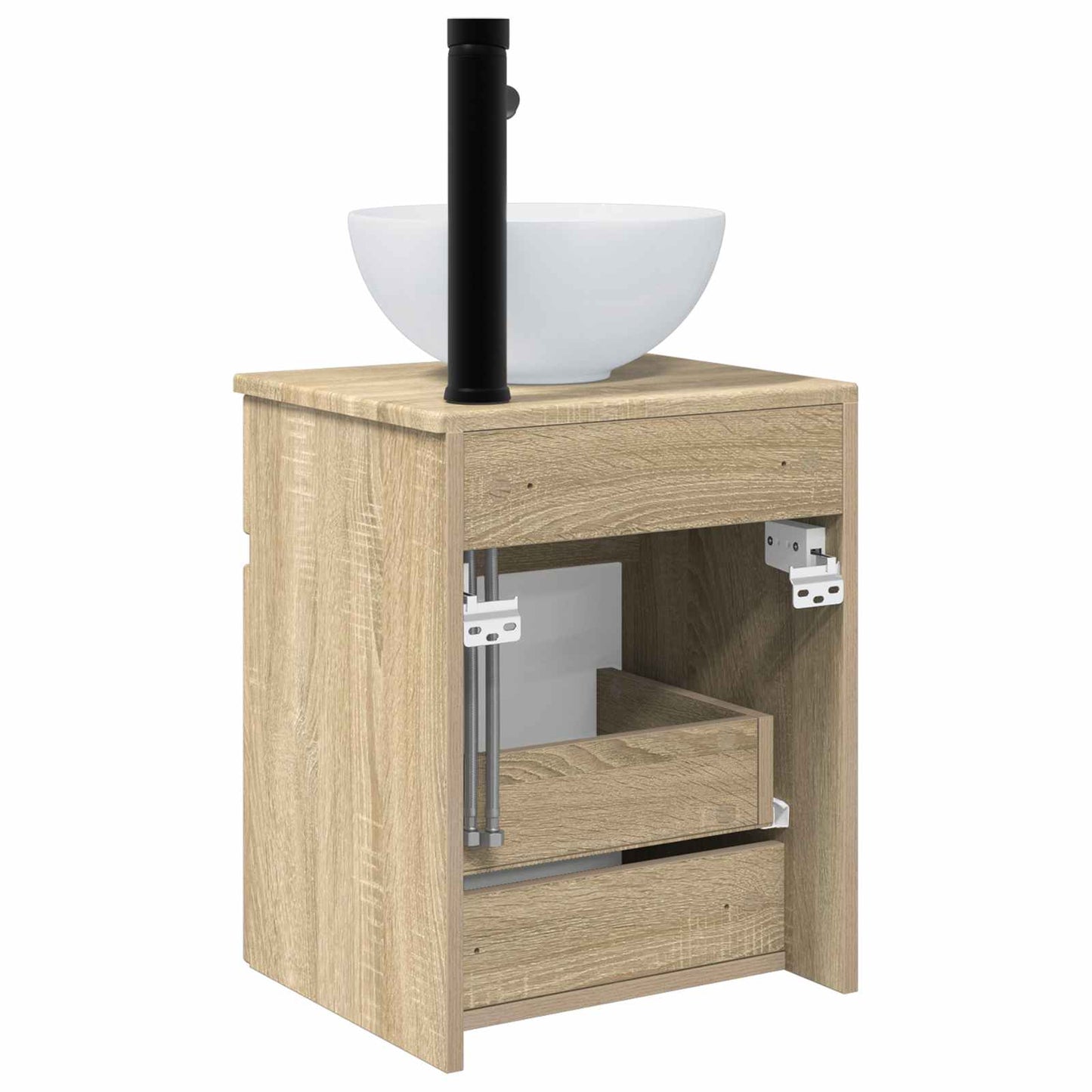 Vegghengt servantkommode Sonoma eik 39 x 35 x 63 cm