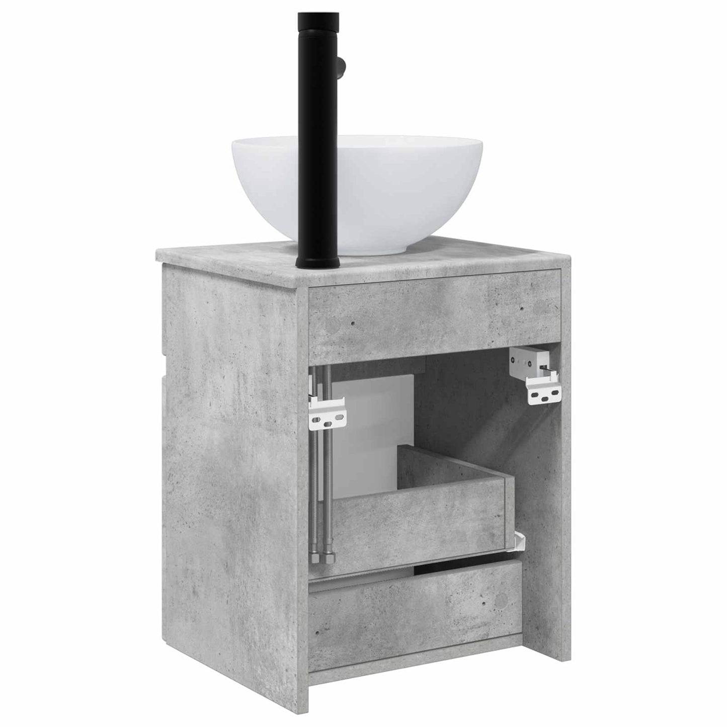Vegghengt servantkommode Betonggrå 39 x 41 x 64,5 cm
