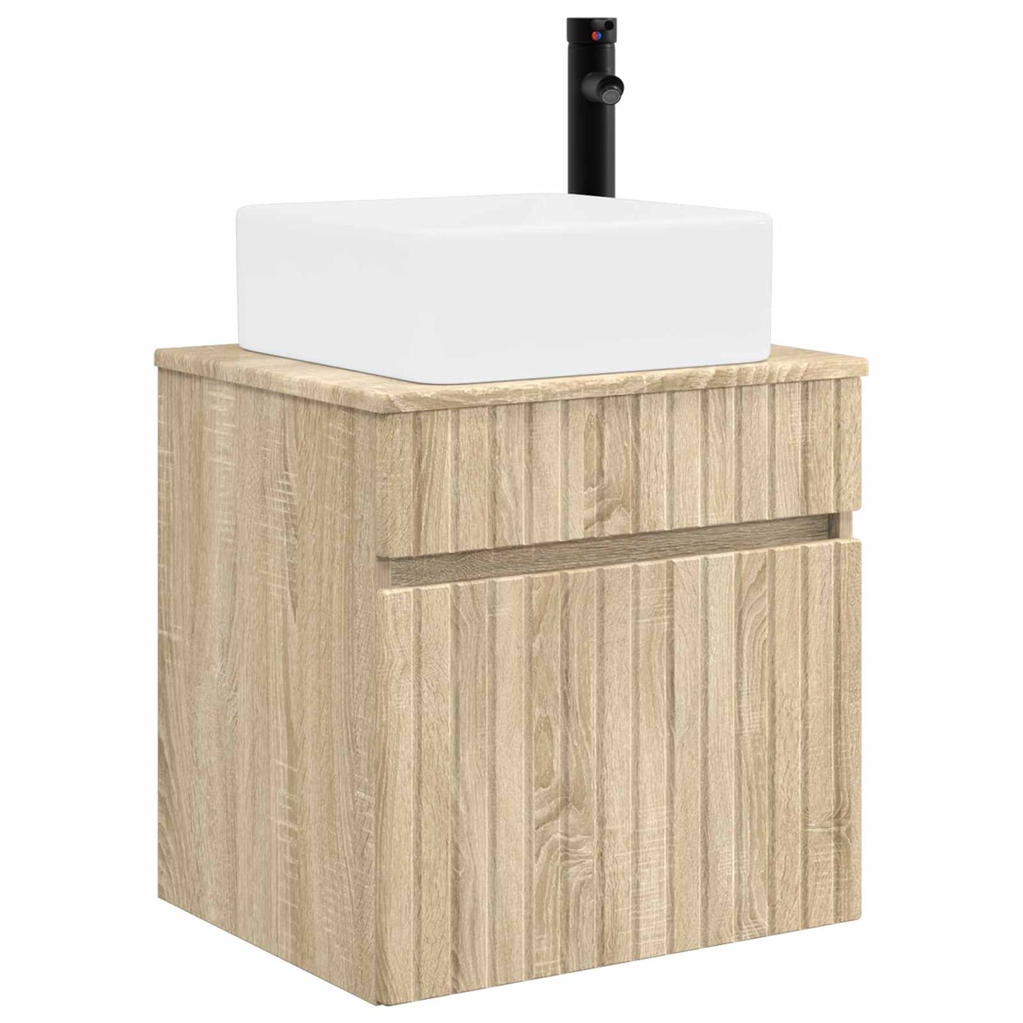 Vegghengt servantkommode Sonoma eik 49 x 41 x 63 cm