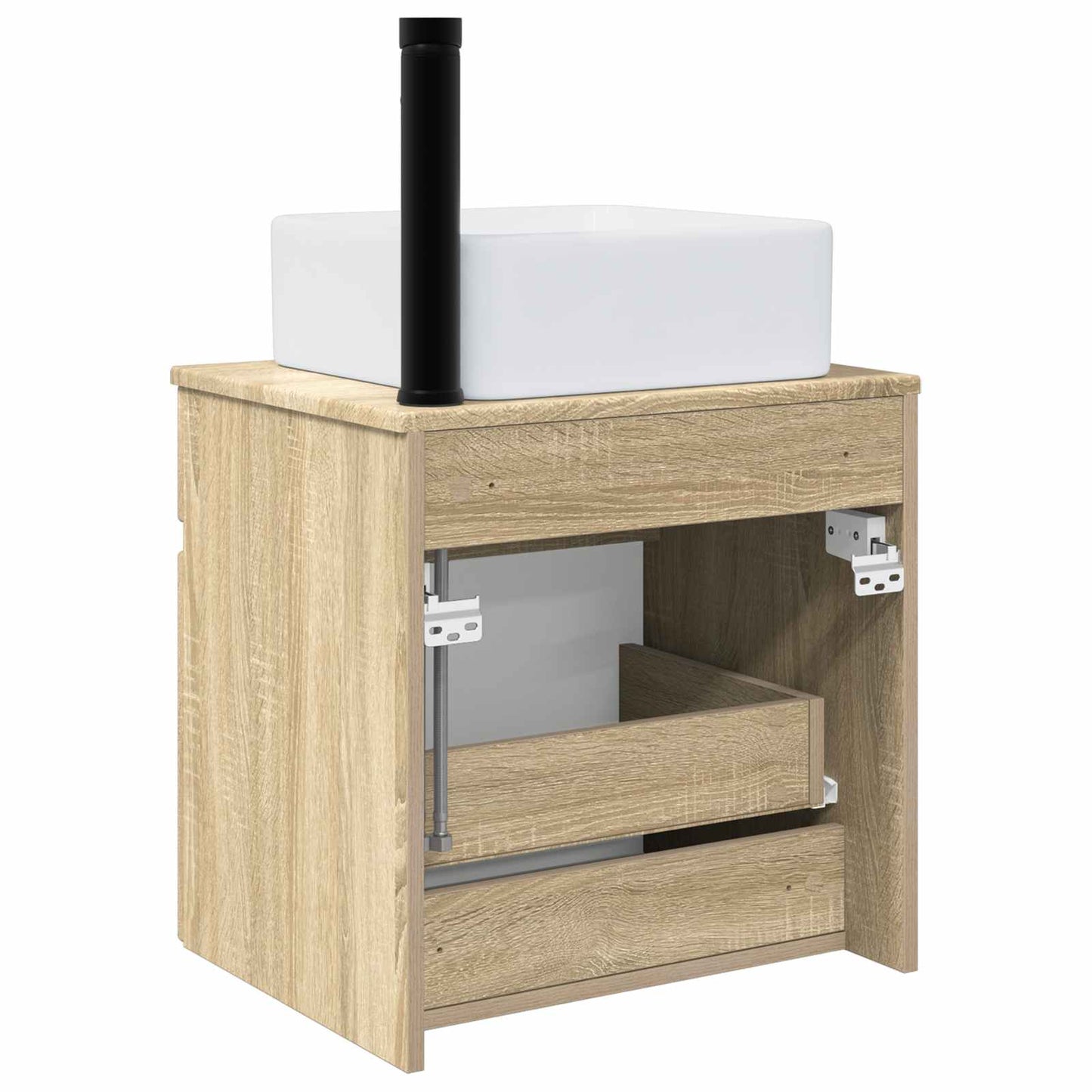 Vegghengt servantkommode Sonoma eik 49 x 41 x 63 cm
