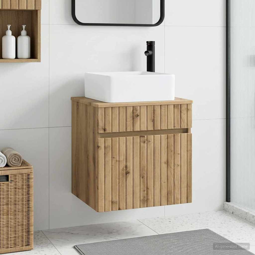 Vegghengt servantkommode Artisan eik 49 x 41 x 63 cm