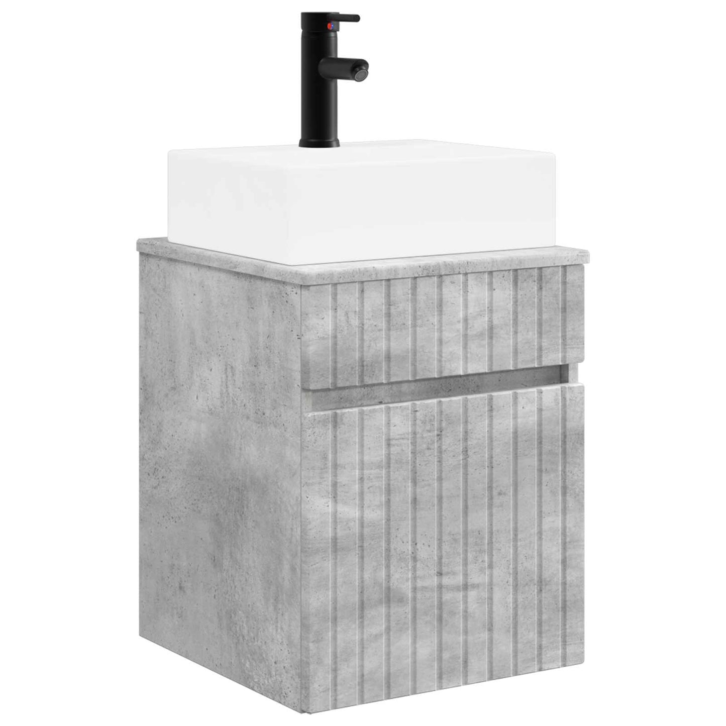 Vegghengt Servantskap Betonggrå 39 x 41 x 62,5 cm
