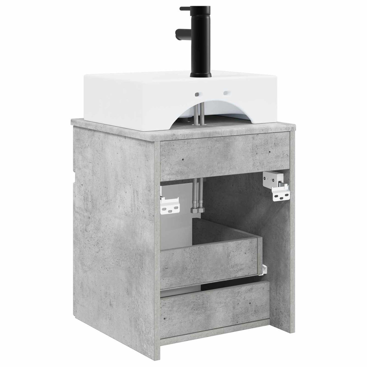 Vegghengt Servantskap Betonggrå 39 x 41 x 62,5 cm
