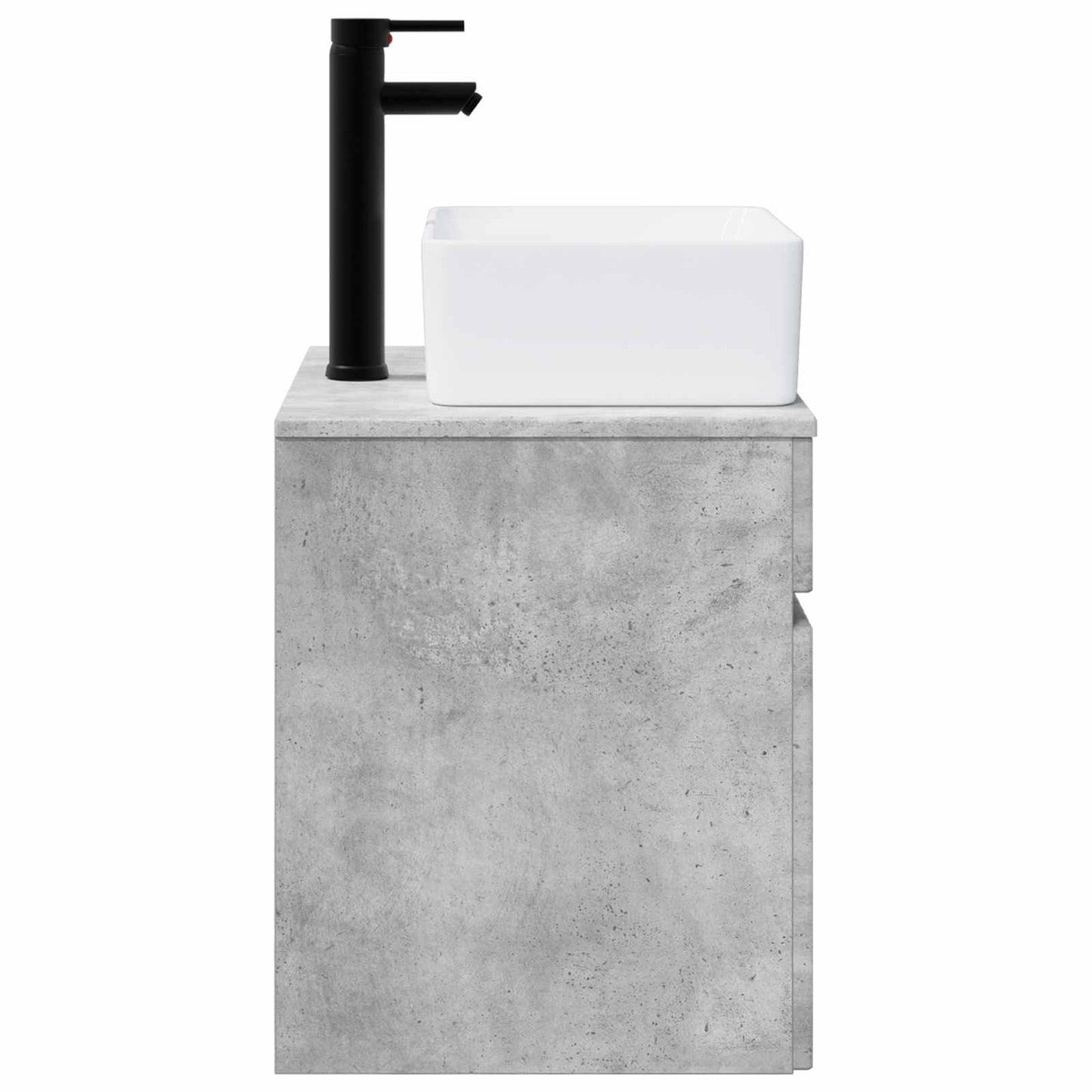 Vegghengt servantkommode Betonggrå 49 x 41 x 63 cm