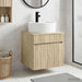 Vegghengt servantkommode Sonoma eik 49 x 44,5 x 65 cm