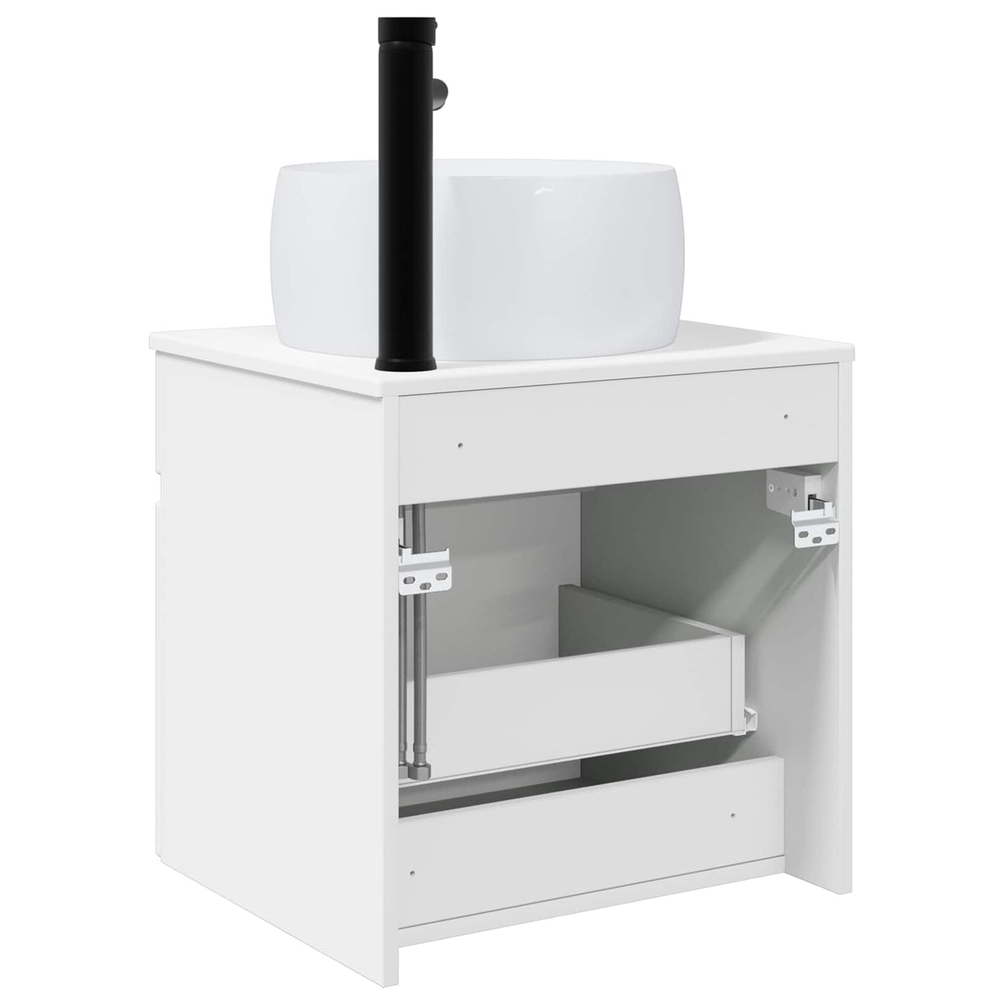 Vegghengt servantkommode Hvit 49 x 44,5 x 66 cm Konstruert tre