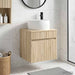 Vegghengt servantkommode Sonoma eik 49 x 44,5 x 66 cm