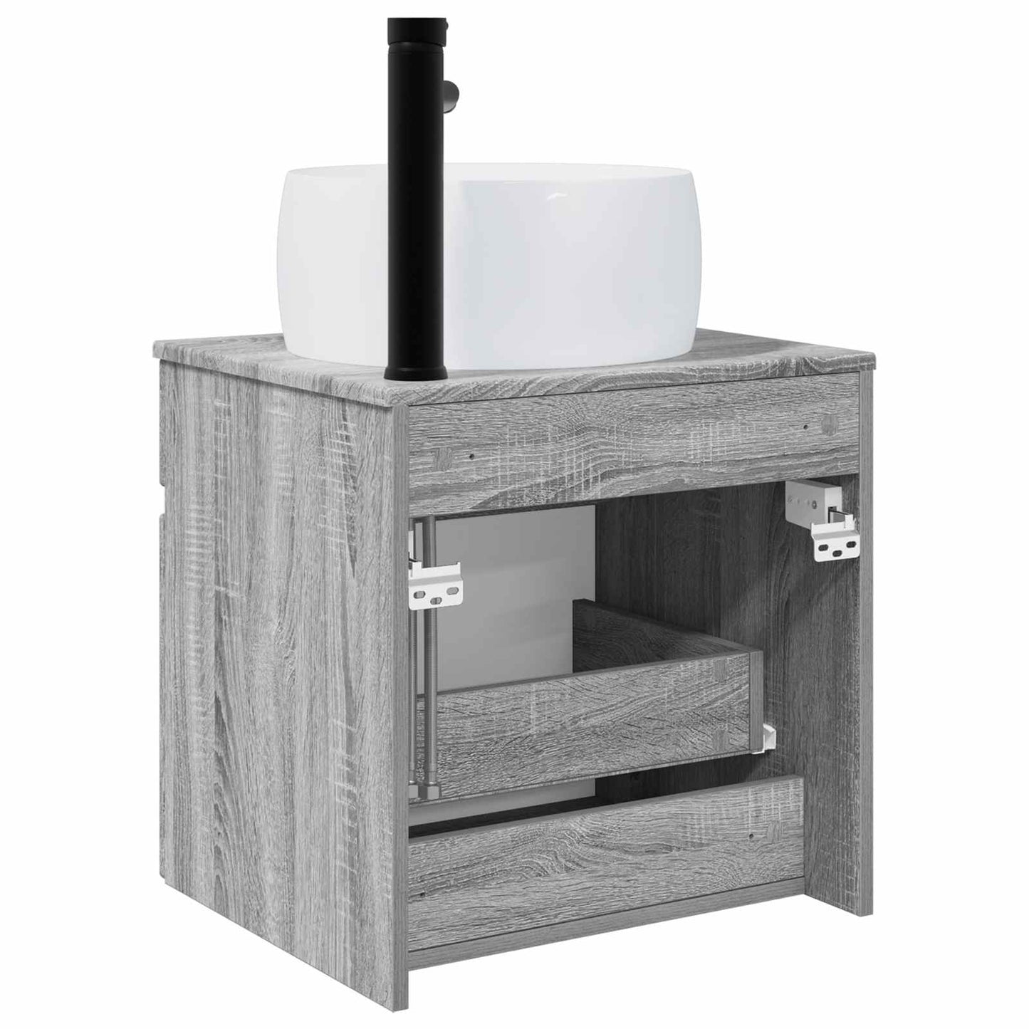 Vegghengt servantkommode Grå Sonoma 49 x 44,5 x 66 cm