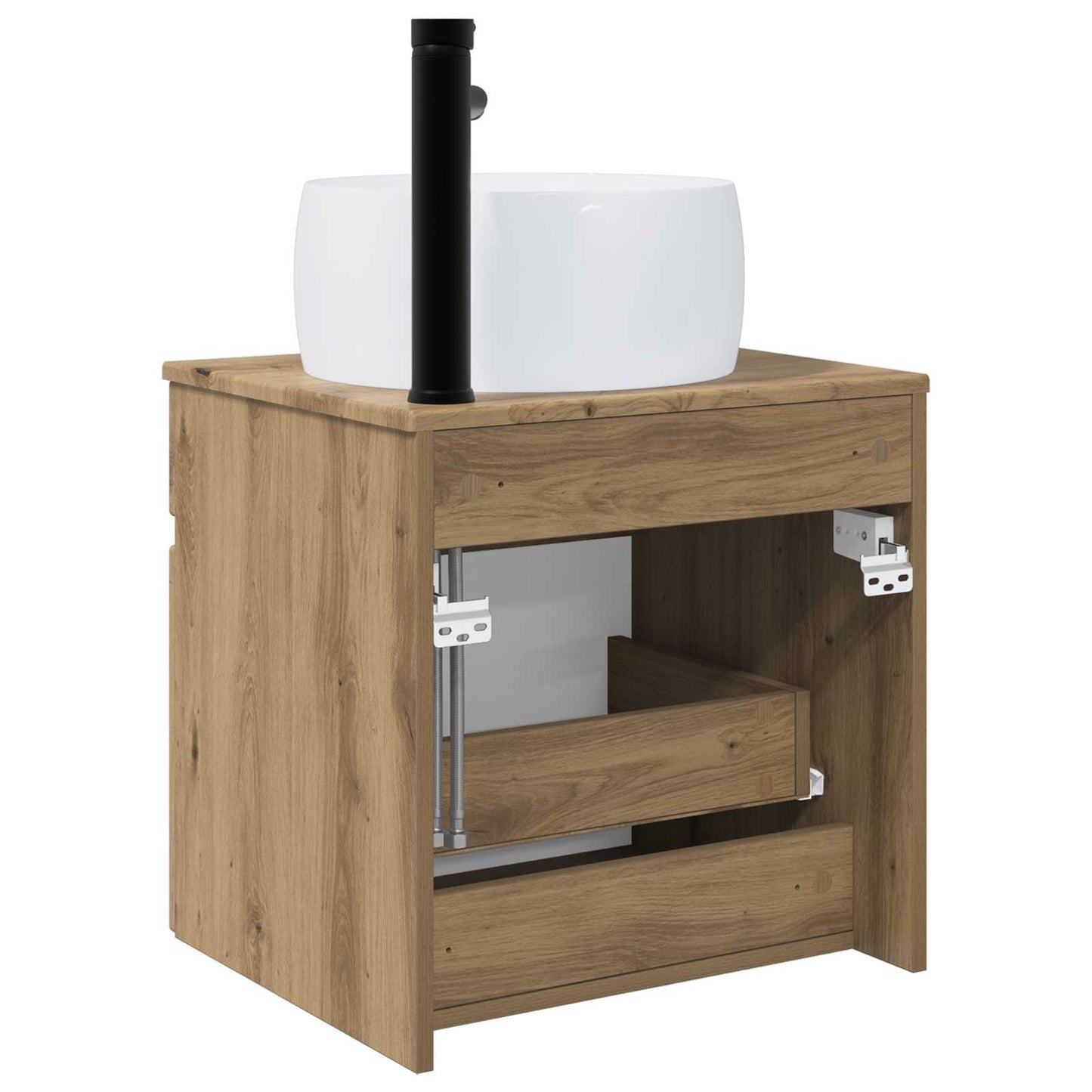 Vegghengt servantkommode Artisan eik 49 x 44,5 x 66 cm