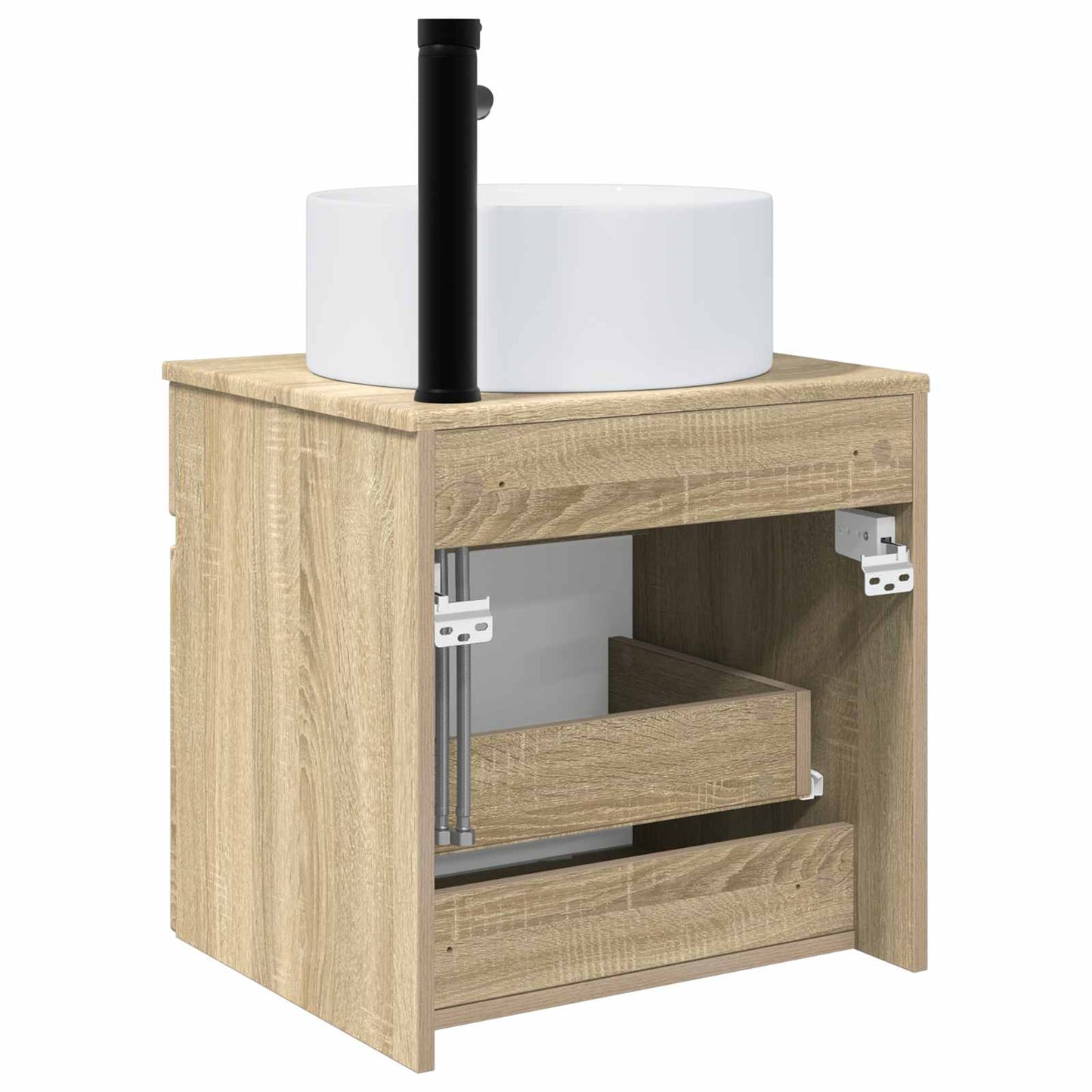 Vegghengt servantkommode Sonoma eik 49 x 44,5 x 65,5 cm