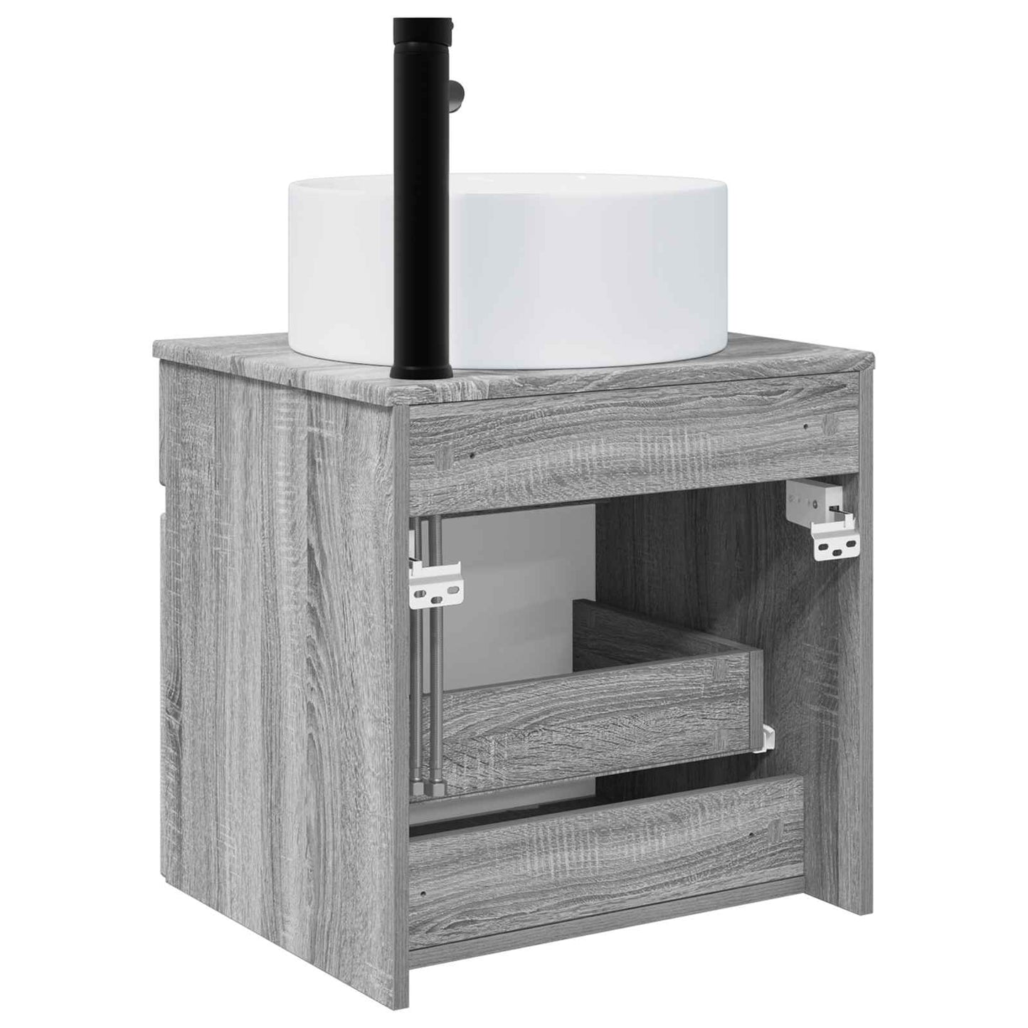 Vegghengt servantkommode Grå Sonoma 49 x 44,5 x 65,5 cm