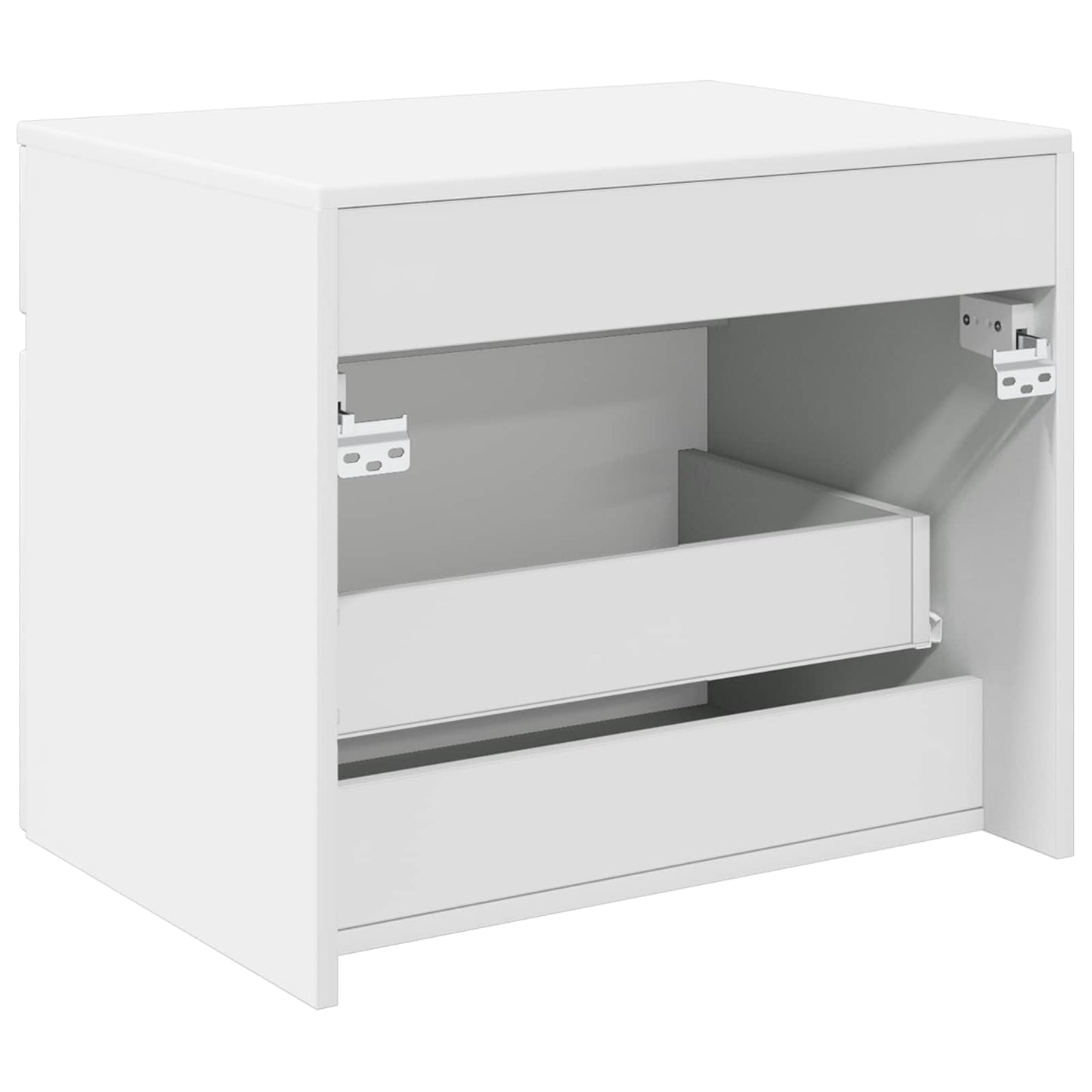 Vegghengt Badskap Hvit 59 x 44,5 x 50 cm Konstruert tre