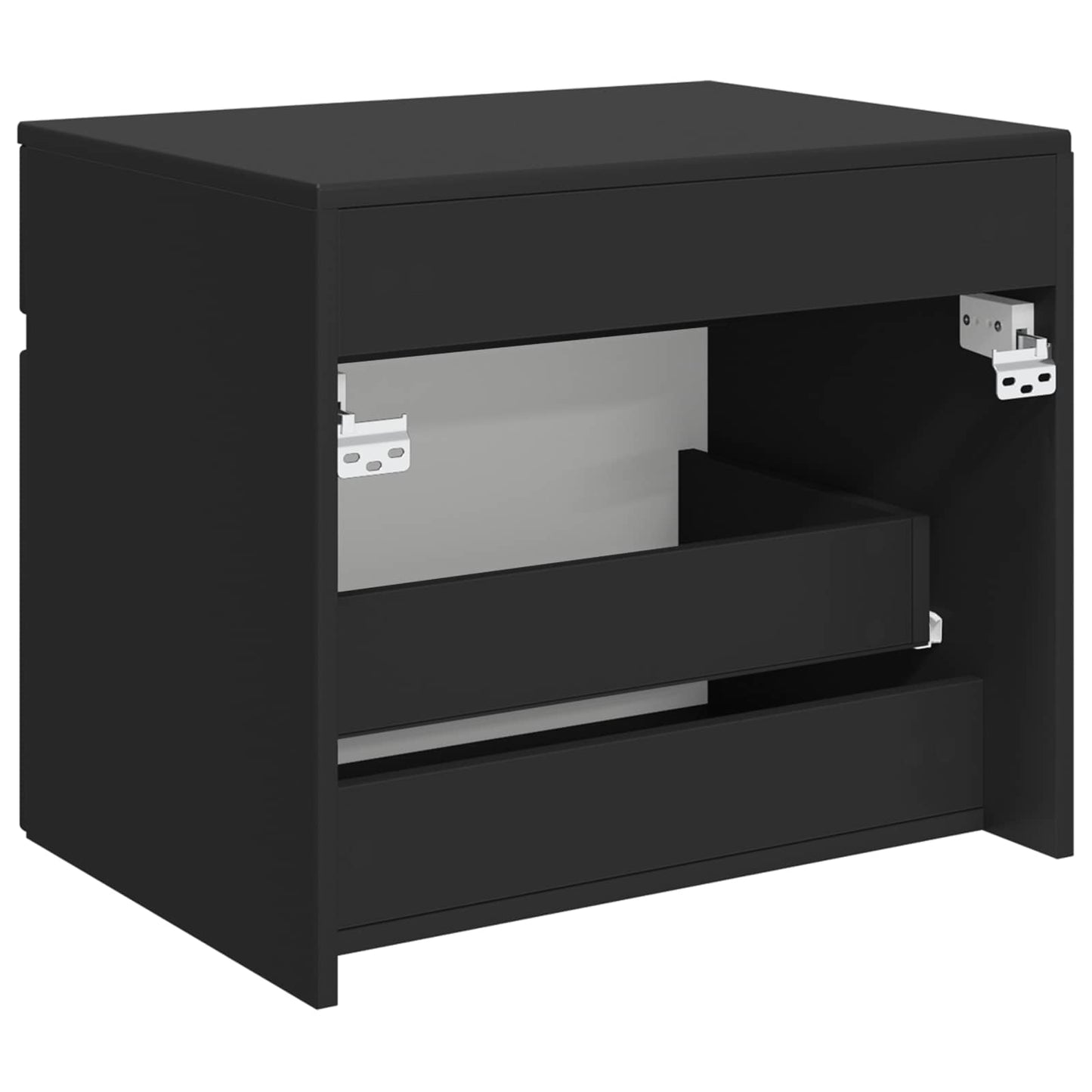 Vegghengt Badskap Svart 59 x 44,5 x 50 cm Konstruert tre