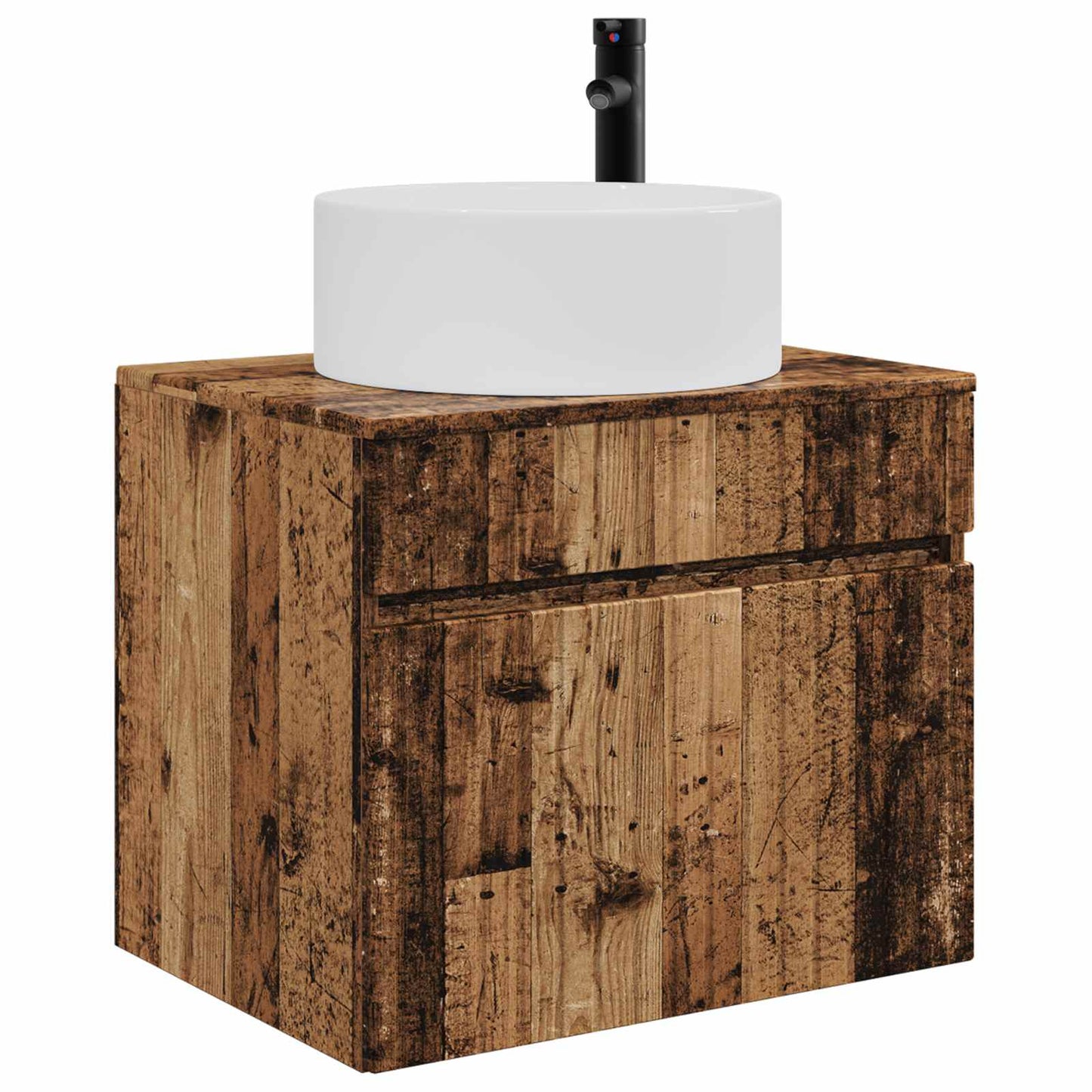 Vegghengt Badskap Gammelt tre 59 x 44,5 x 50 cm Konstruert tre