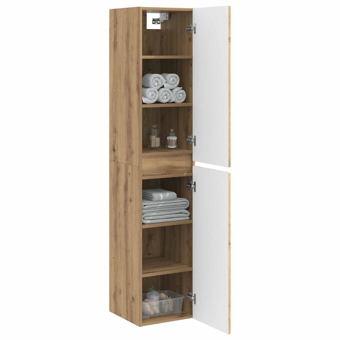 Vegghengt Badskap Artisan eik 33 x 34,5 x 160 cm Konstruert tre