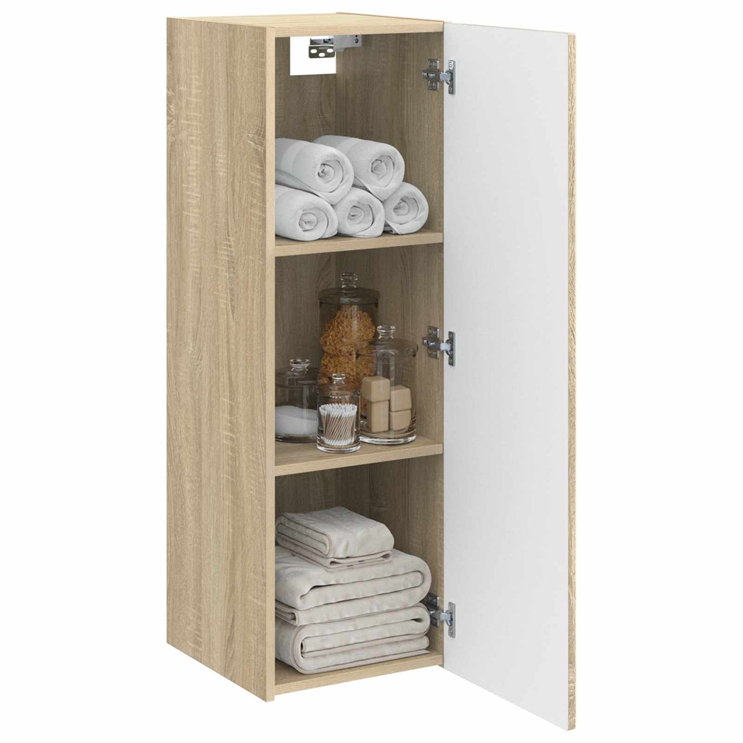 Vegghengt Badskap Sonoma eik 33 x 34,5 x 60 cm Konstruert tre