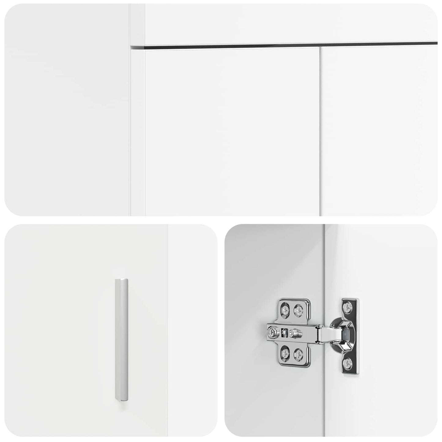 Badmøbel med vask Hvit 42 x 40 x 84,5 cm Konstruert tre