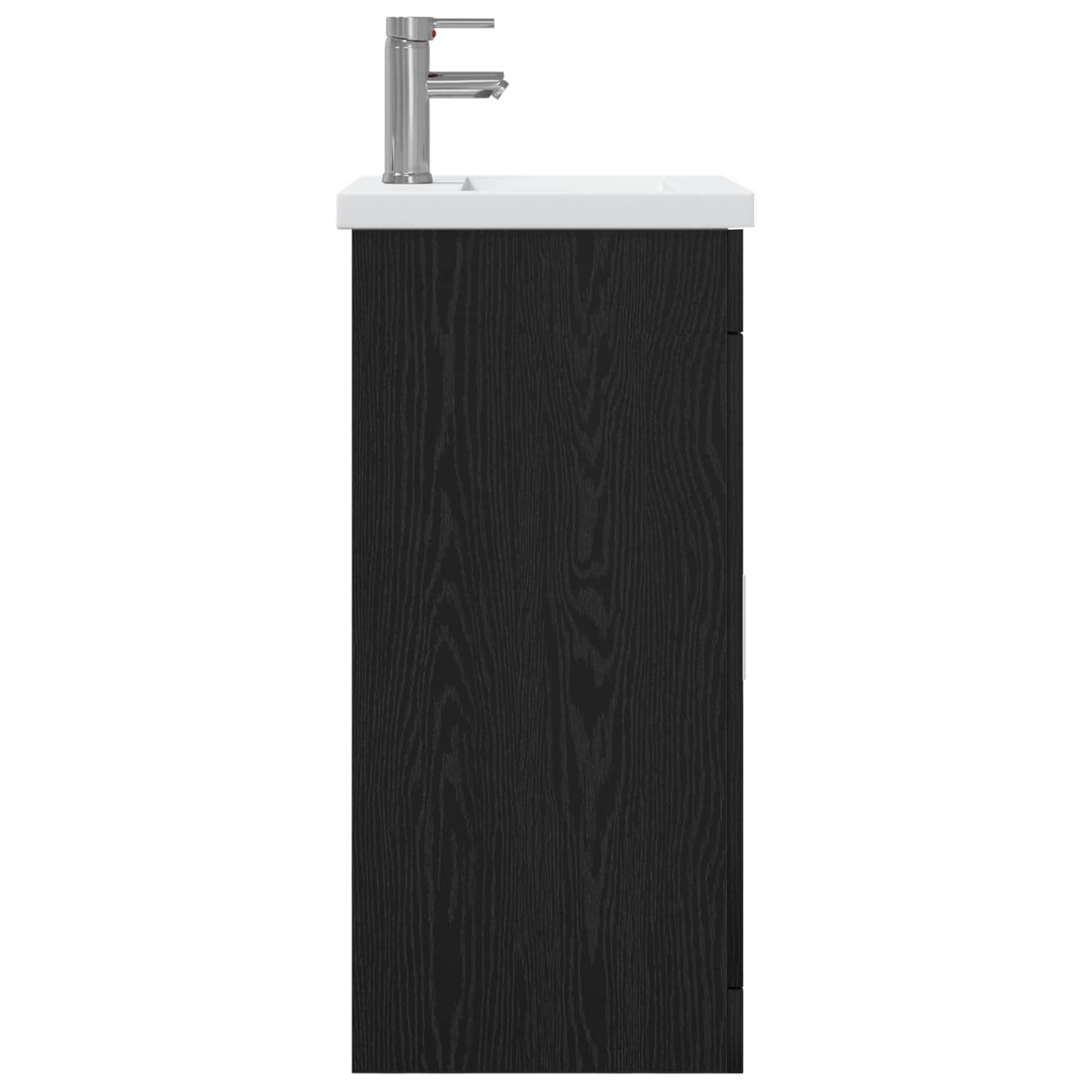 Badmøbel med vask Svart eik 42 x 40 x 84,5 cm Konstruert tre