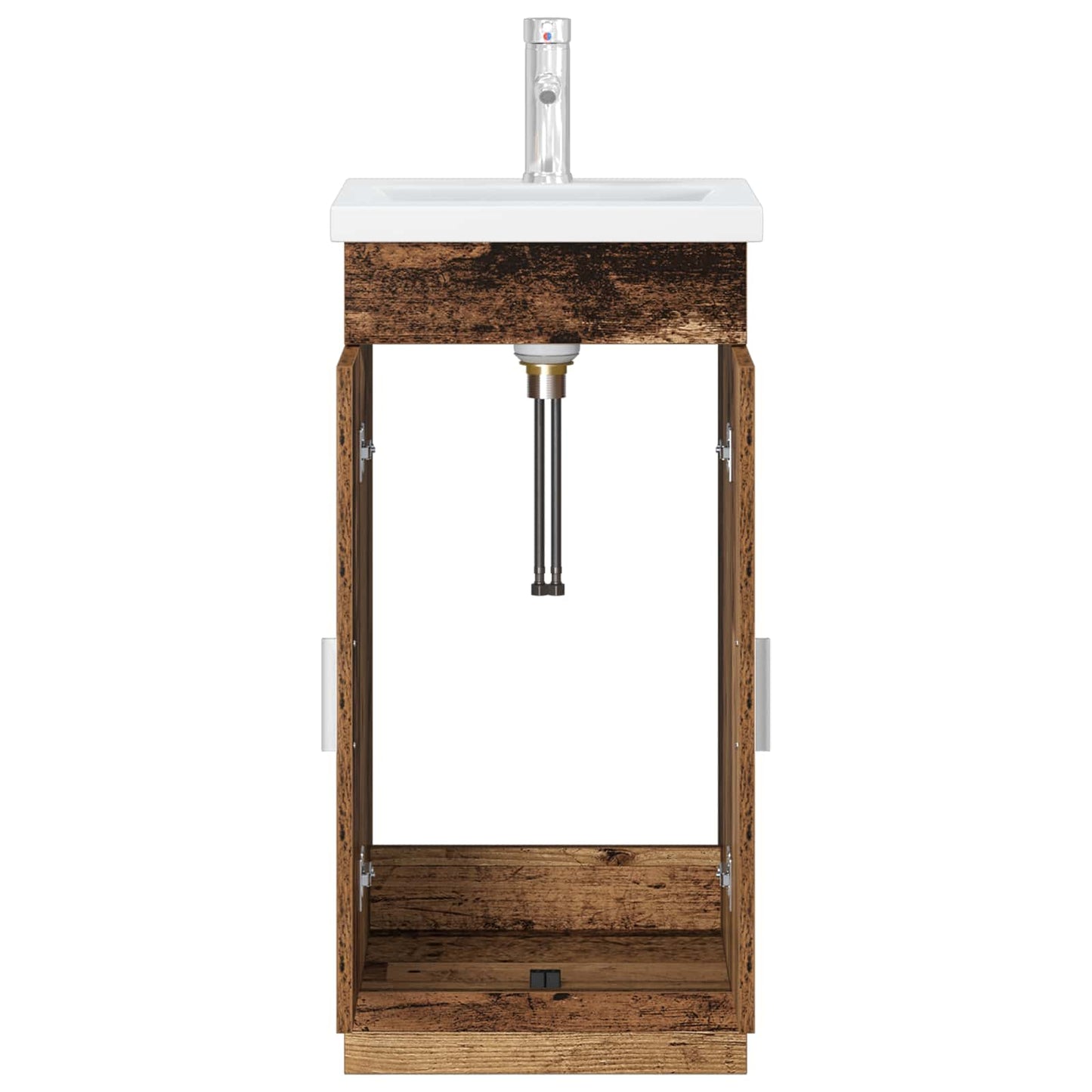 Badmøbel med vask Gammelt tre 42 x 40 x 84,5 cm Konstruert tre