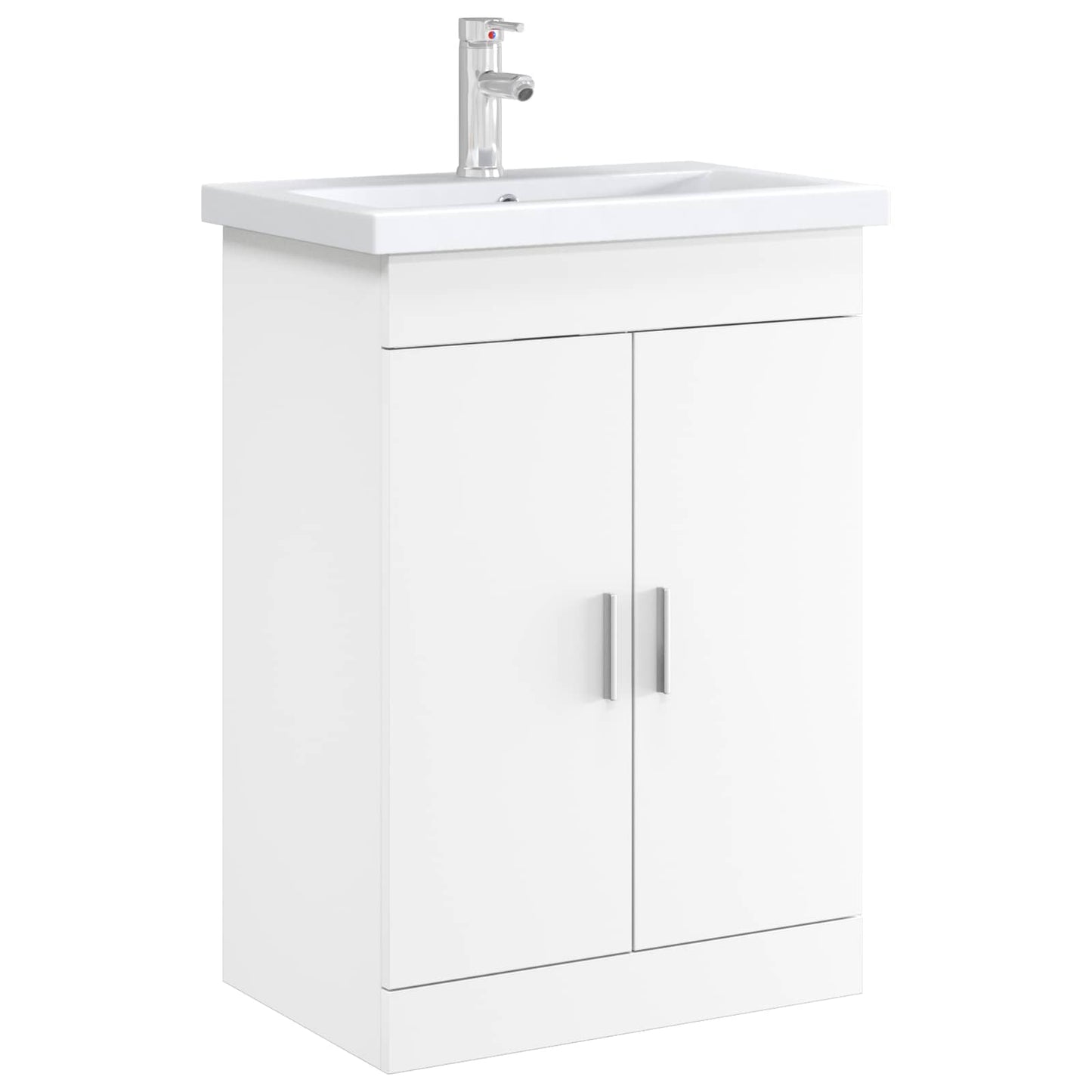 Badskapinet under vask Hvit 56 x 37,5 x 81 cm Konstruert tre