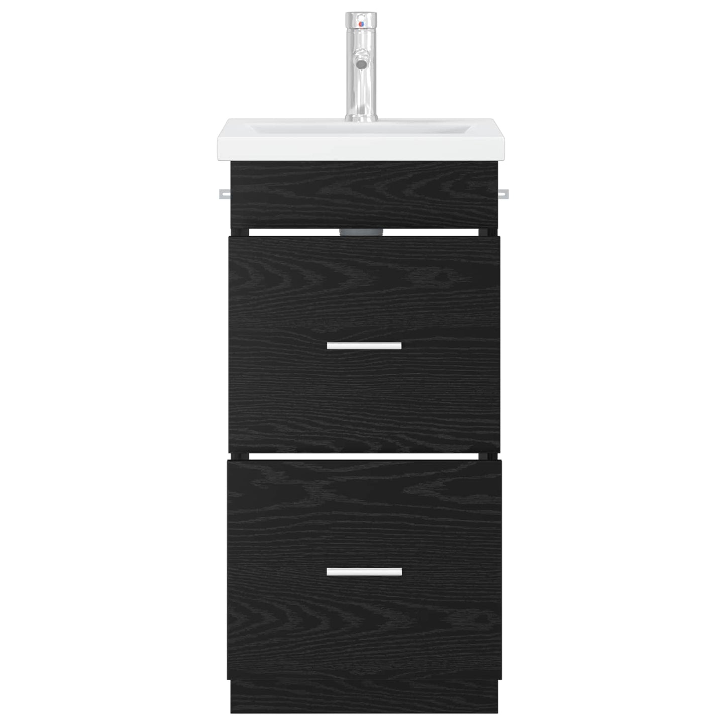 Badmøbel med vask Svart eik 42 x 40 x 84,5 cm Konstruert tre