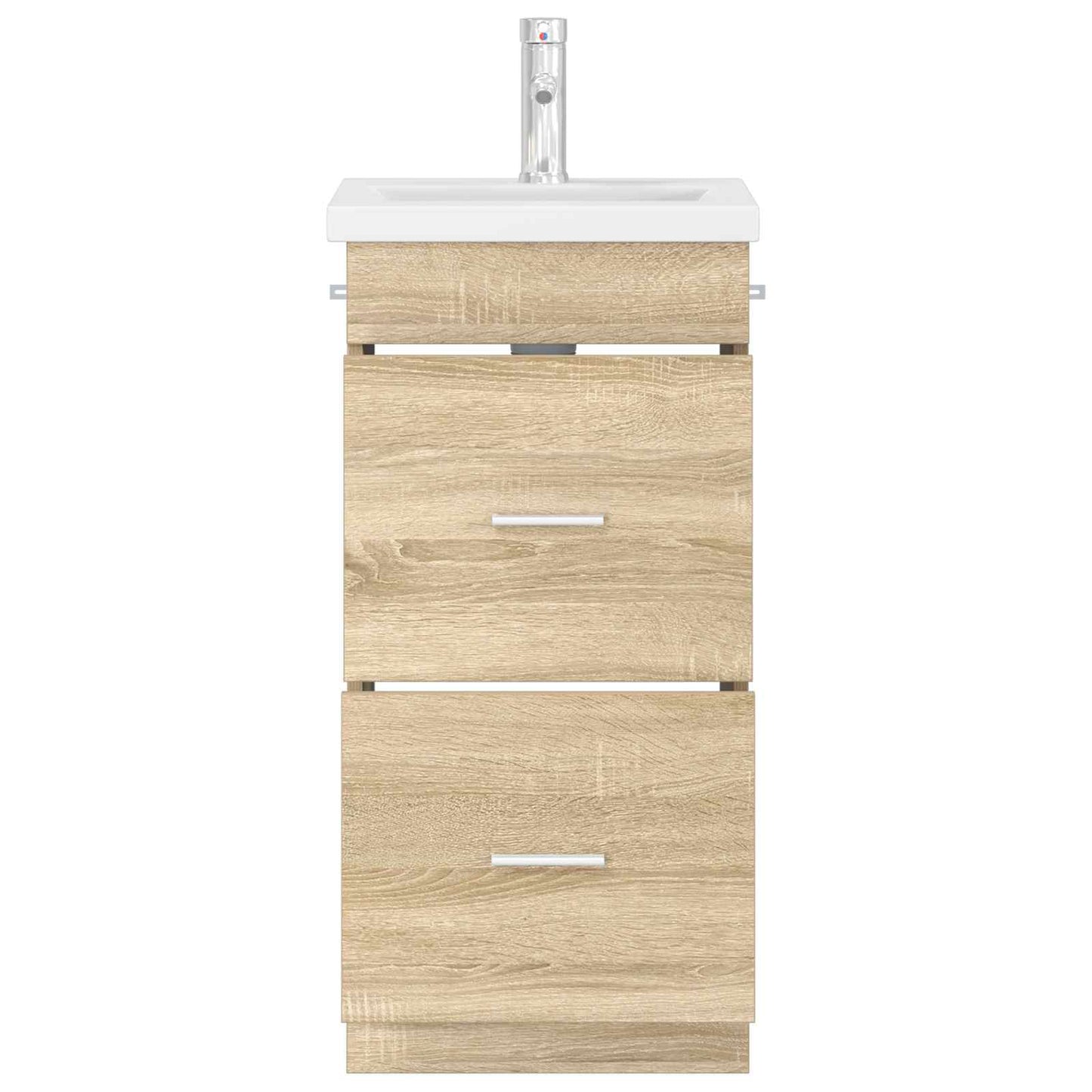 Badmøbel med vask Sonoma eik 42 x 40 x 84,5 cm Konstruert tre