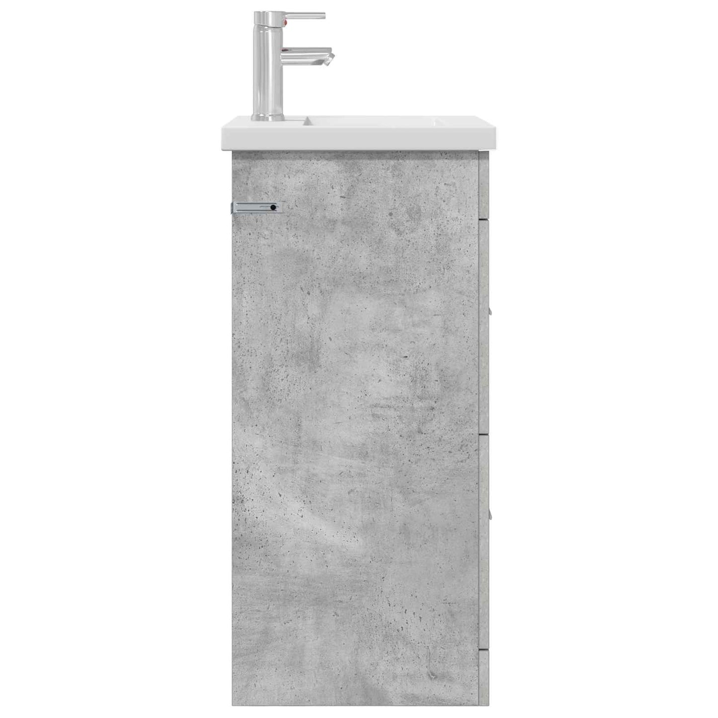 Badmøbel med vask Betonggrå 42 x 40 x 84,5 cm Konstruert tre