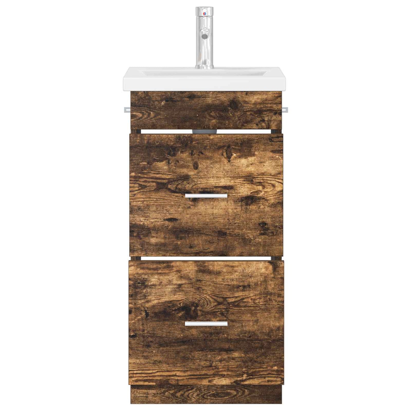 Badmøbel med vask Røkt Eik 42 x 40 x 84,5 cm Konstruert tre