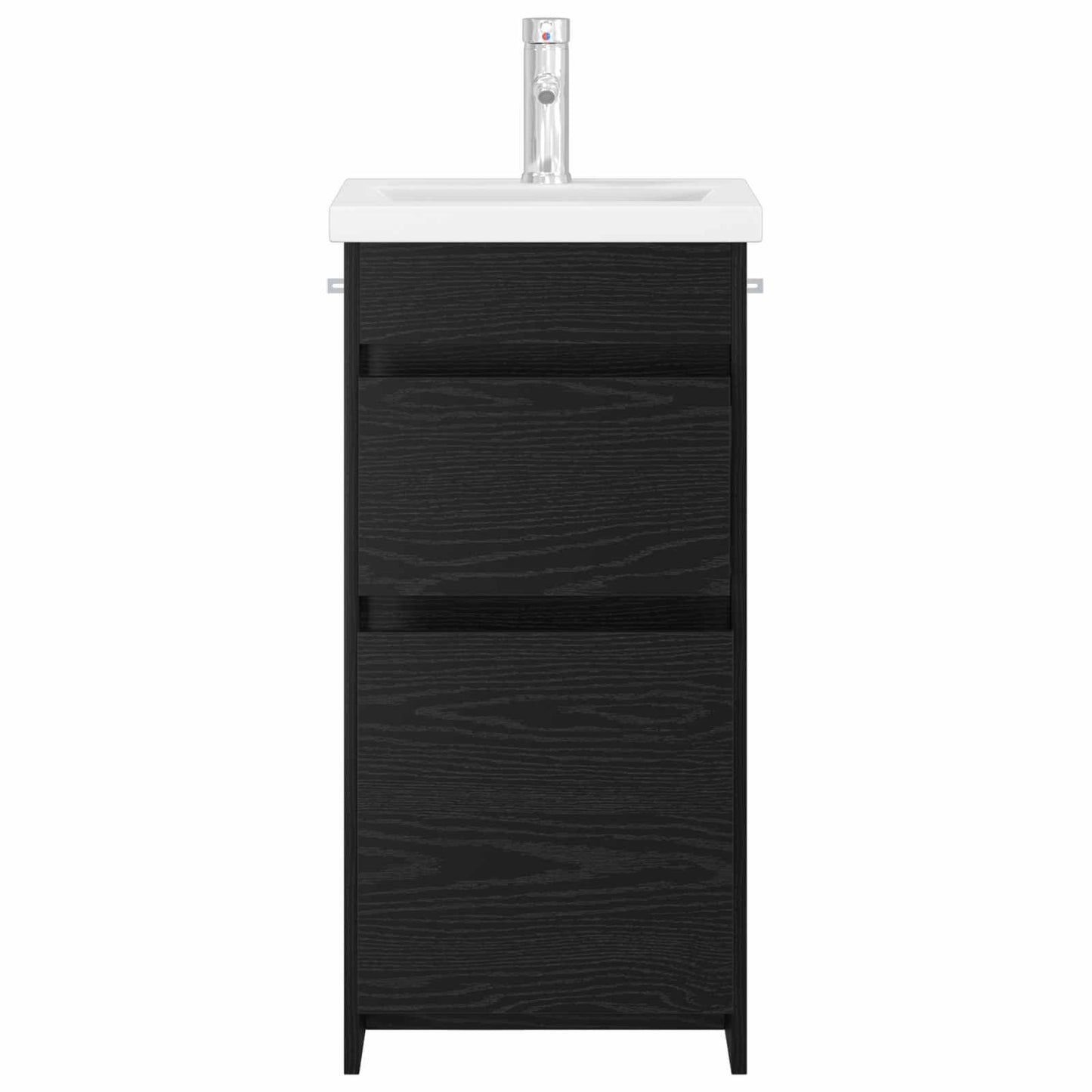 Badmøbel med vask Svart eik 42 x 40 x 84,5 cm Konstruert tre